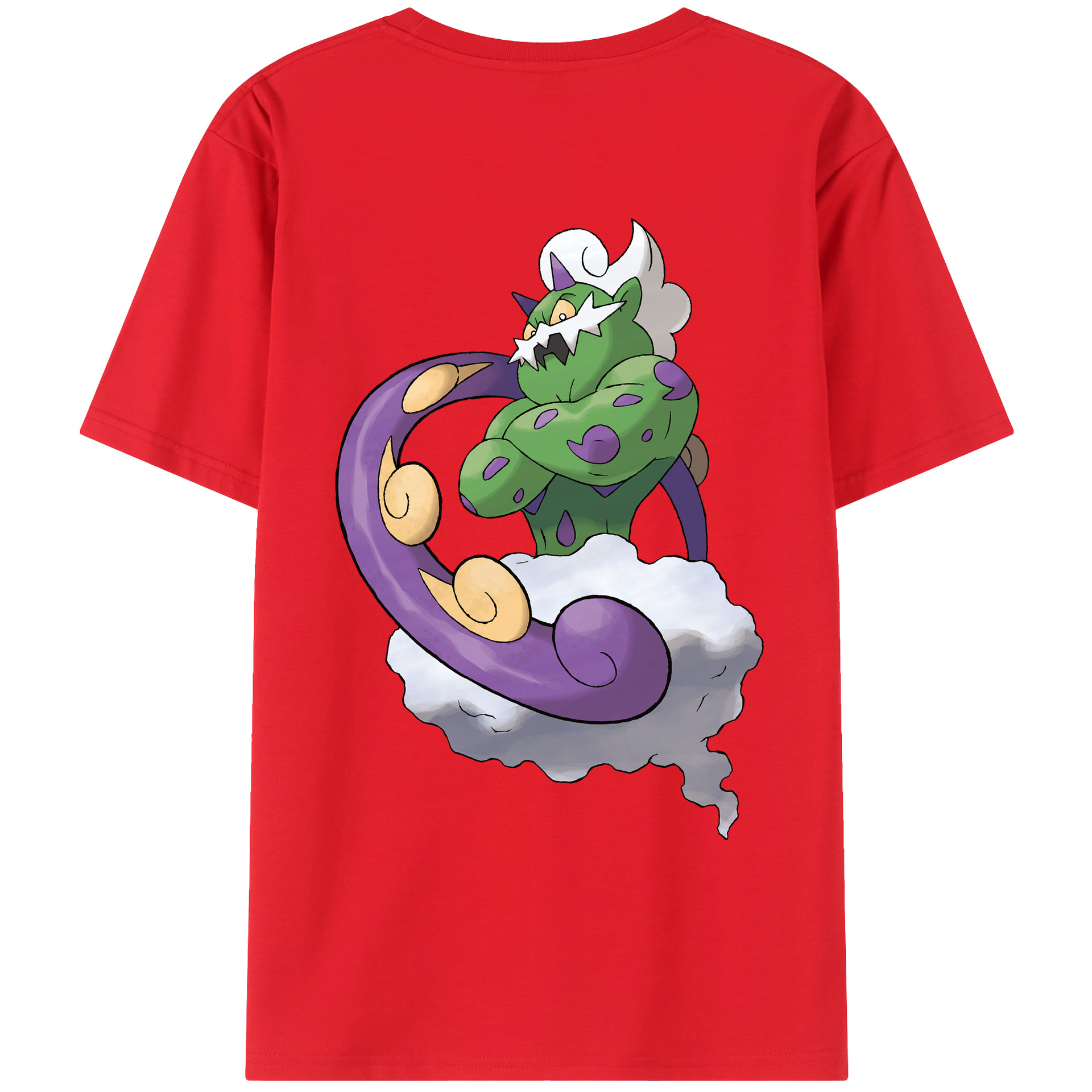（画像用） ポケットモンスター Pokémon 綿100％ メンズ半袖Tシャツ（バックプリント） 通気性