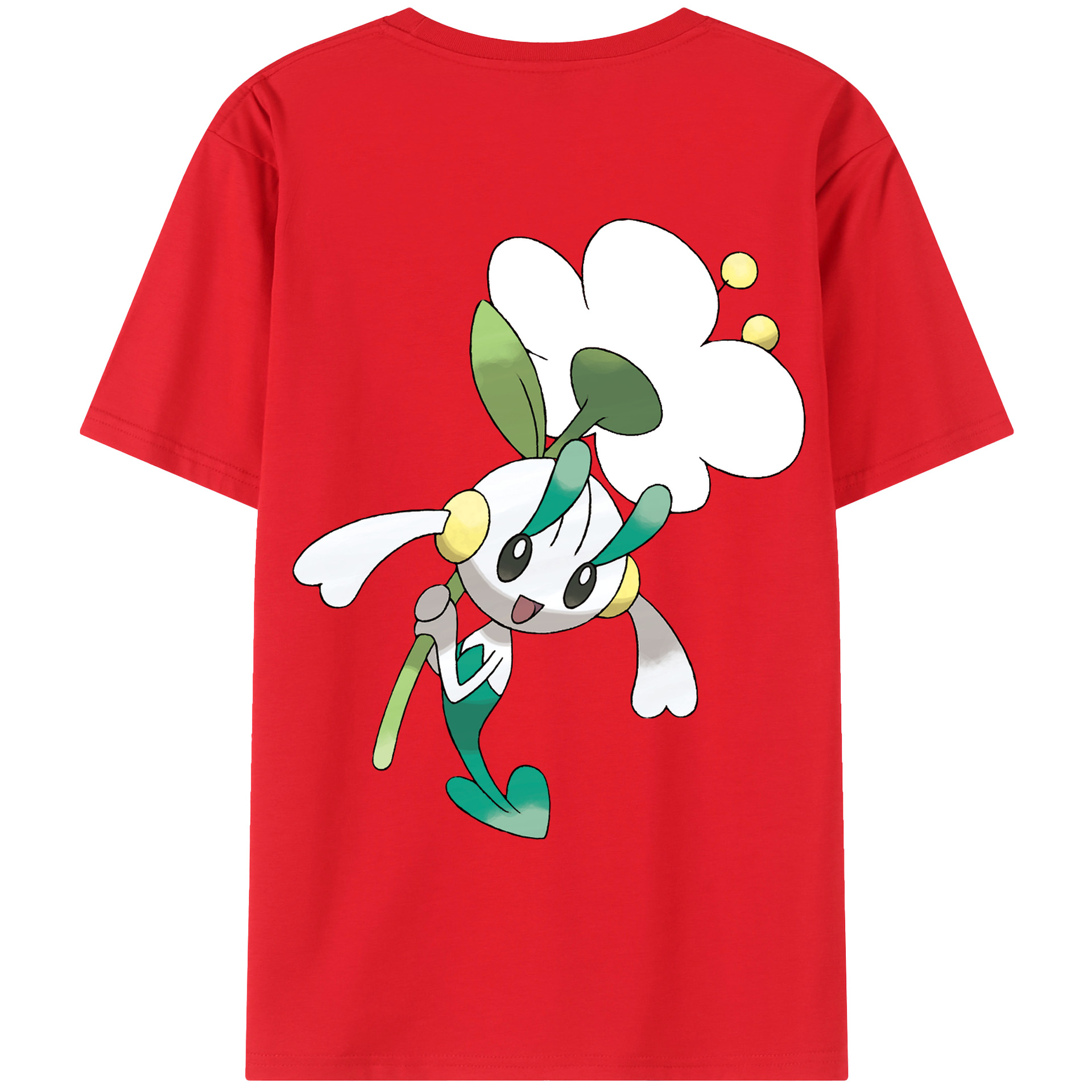 （画像用） ポケットモンスター Pokémon 綿100％ メンズ半袖Tシャツ（バックプリント） 通気性