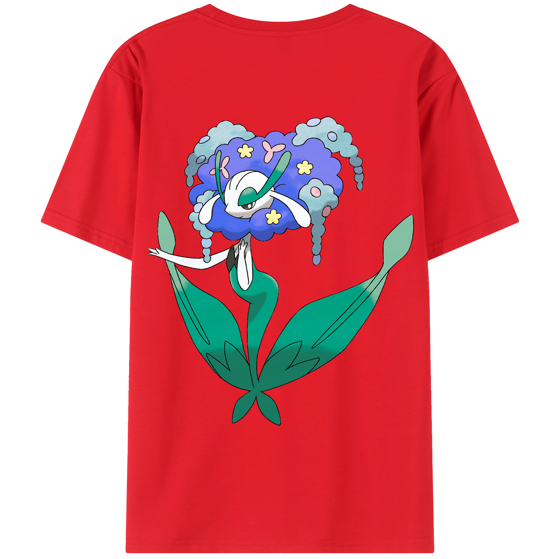 （画像用） ポケットモンスター Pokémon 綿100％ メンズ半袖Tシャツ（バックプリント） 通気性