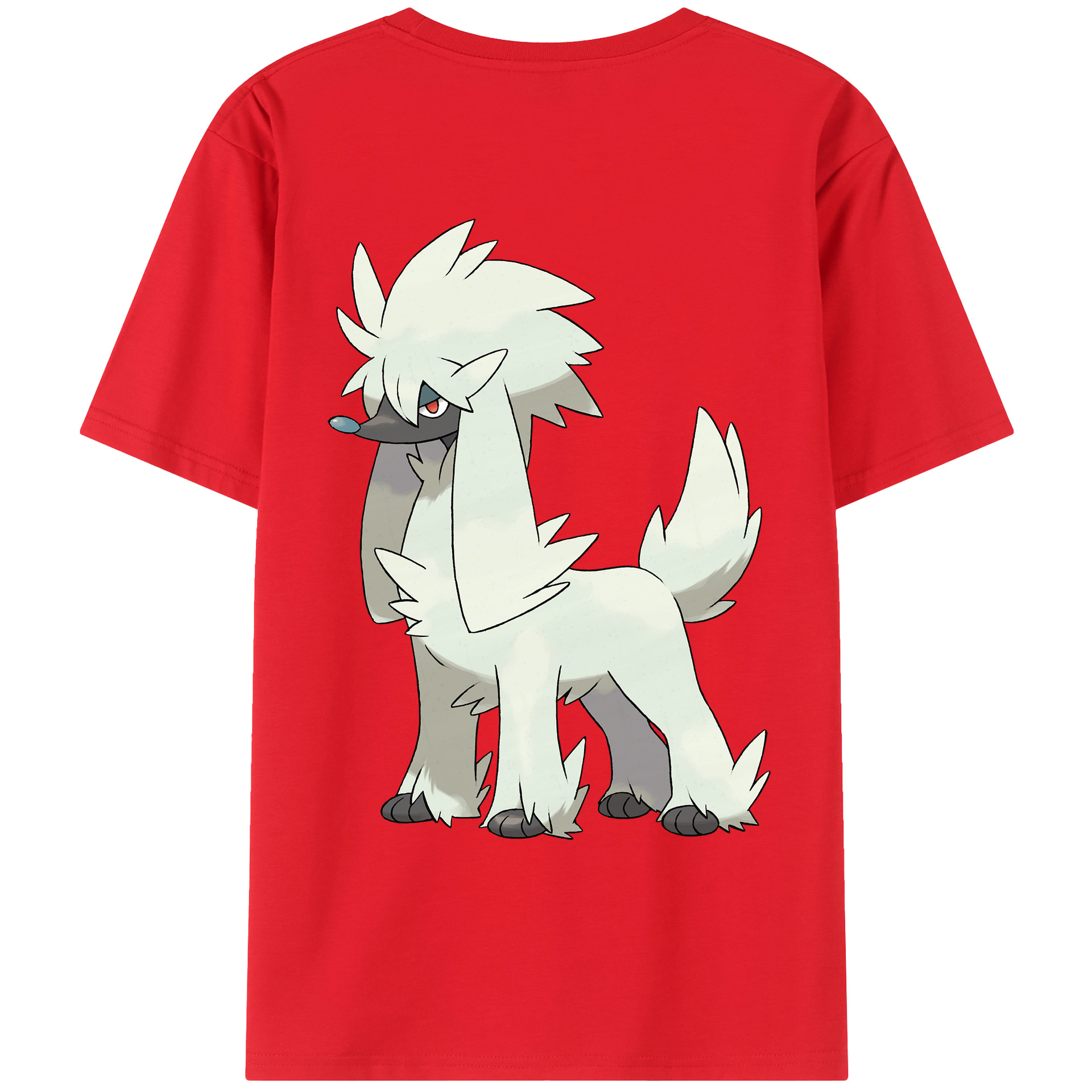 （画像用） ポケットモンスター Pokémon 綿100％ メンズ半袖Tシャツ（バックプリント） 通気性