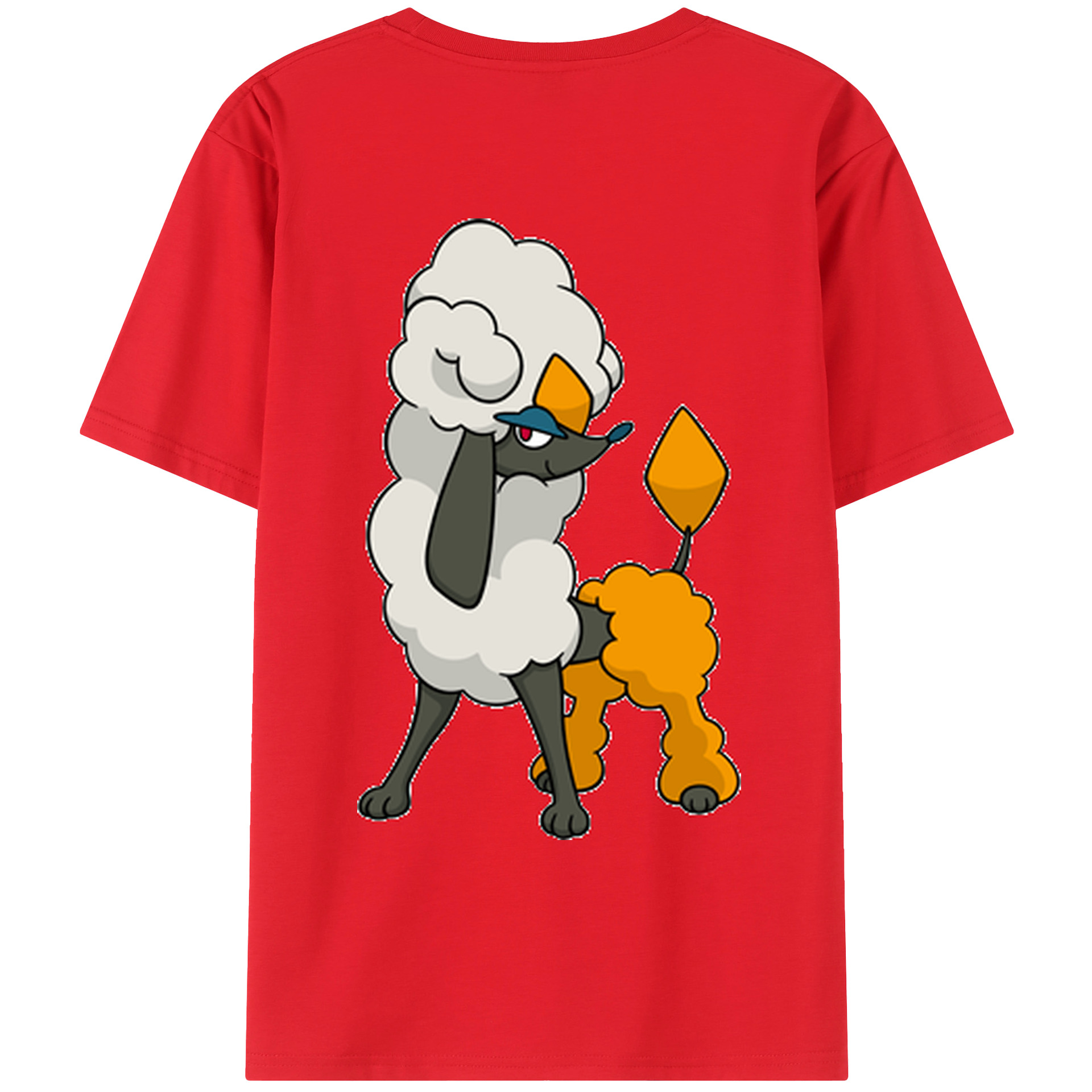 （画像用） ポケットモンスター Pokémon 綿100％ メンズ半袖Tシャツ（バックプリント） 通気性