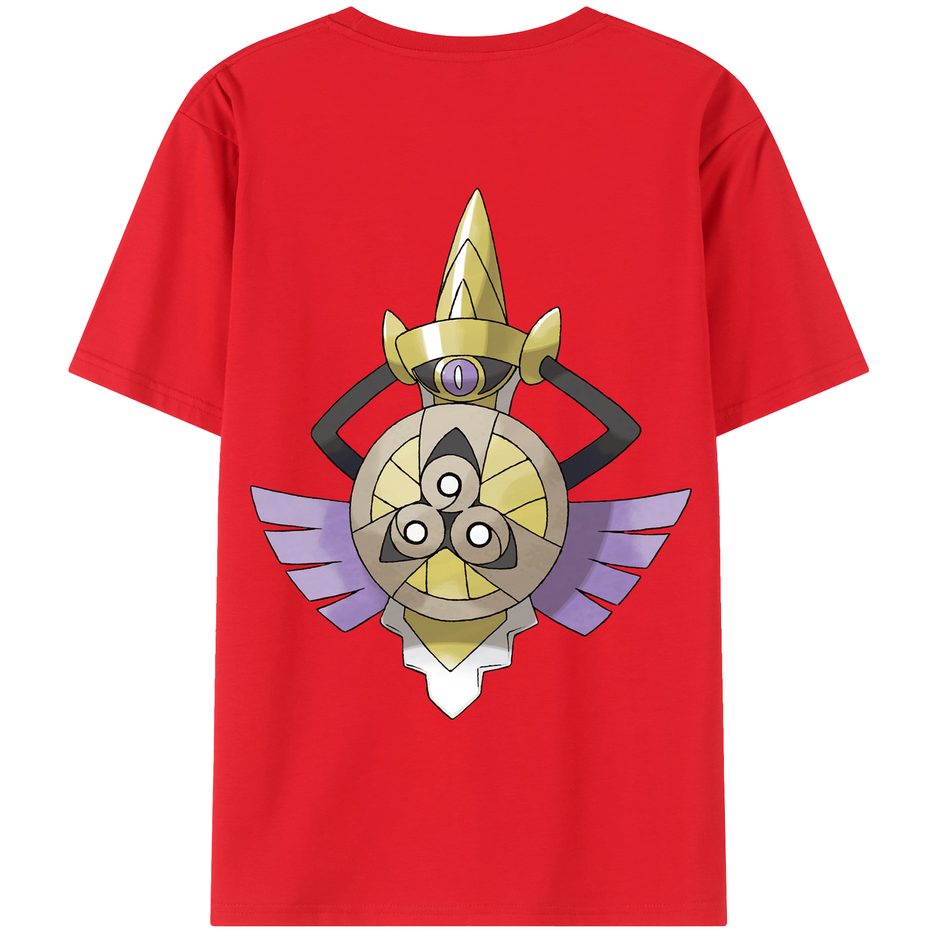 （画像用） ポケットモンスター Pokémon 綿100％ メンズ半袖Tシャツ（バックプリント） 通気性