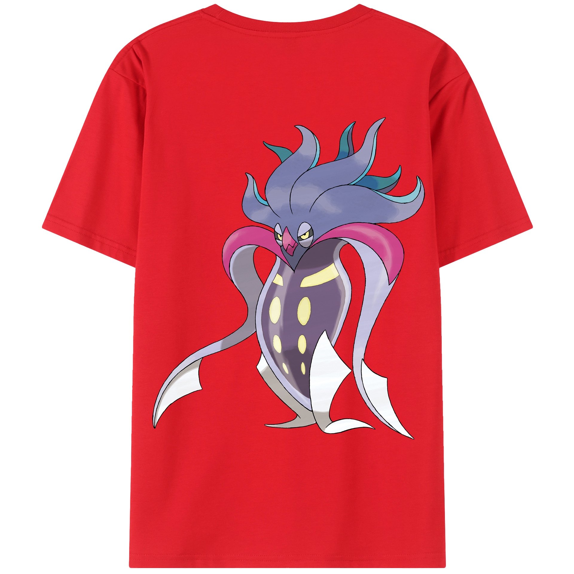 （画像用） ポケットモンスター Pokémon 綿100％ メンズ半袖Tシャツ（バックプリント） 通気性