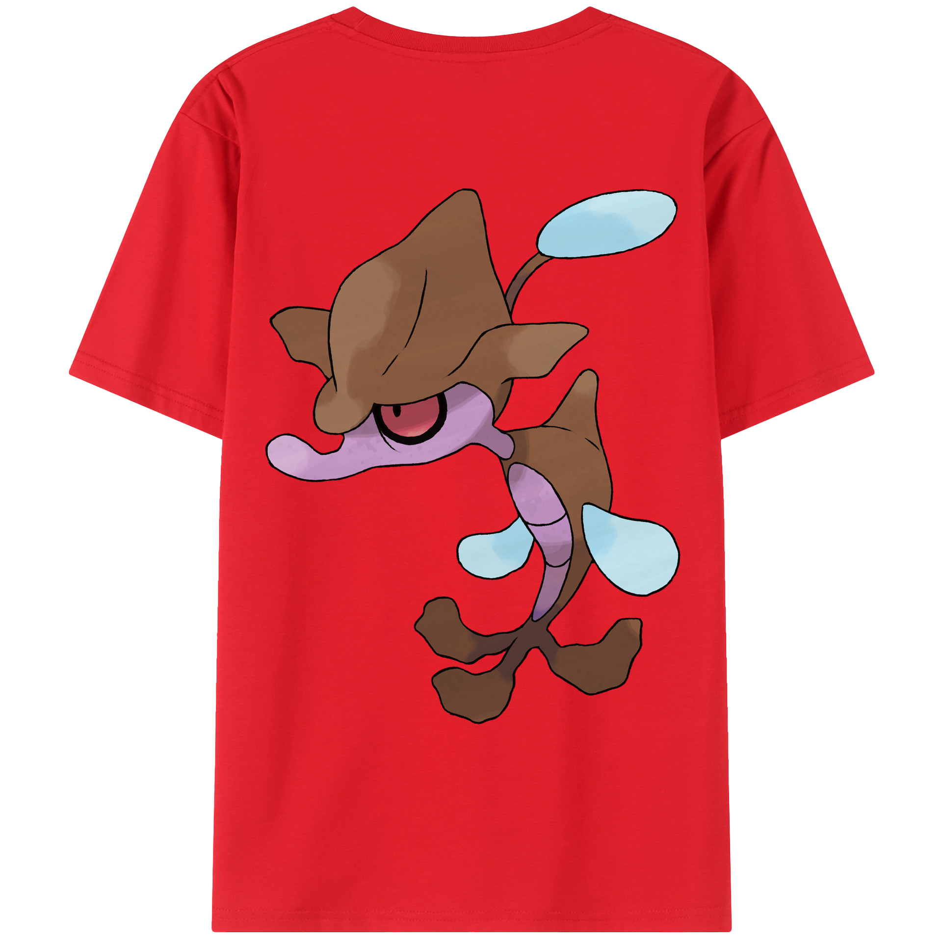 （画像用） ポケットモンスター Pokémon 綿100％ メンズ半袖Tシャツ（バックプリント） 通気性