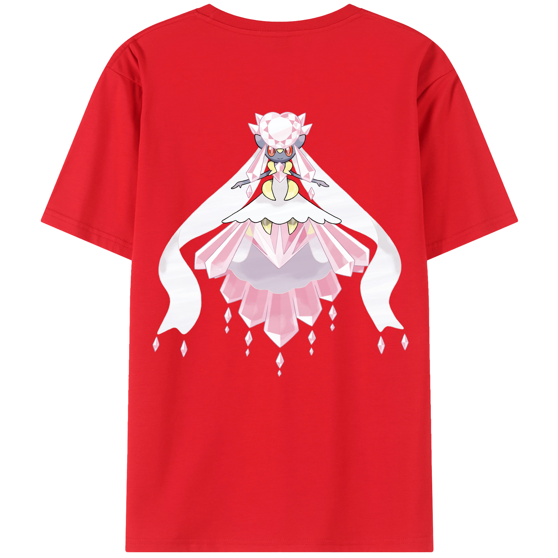 （画像用） ポケットモンスター Pokémon 綿100％ メンズ半袖Tシャツ（バックプリント） 通気性