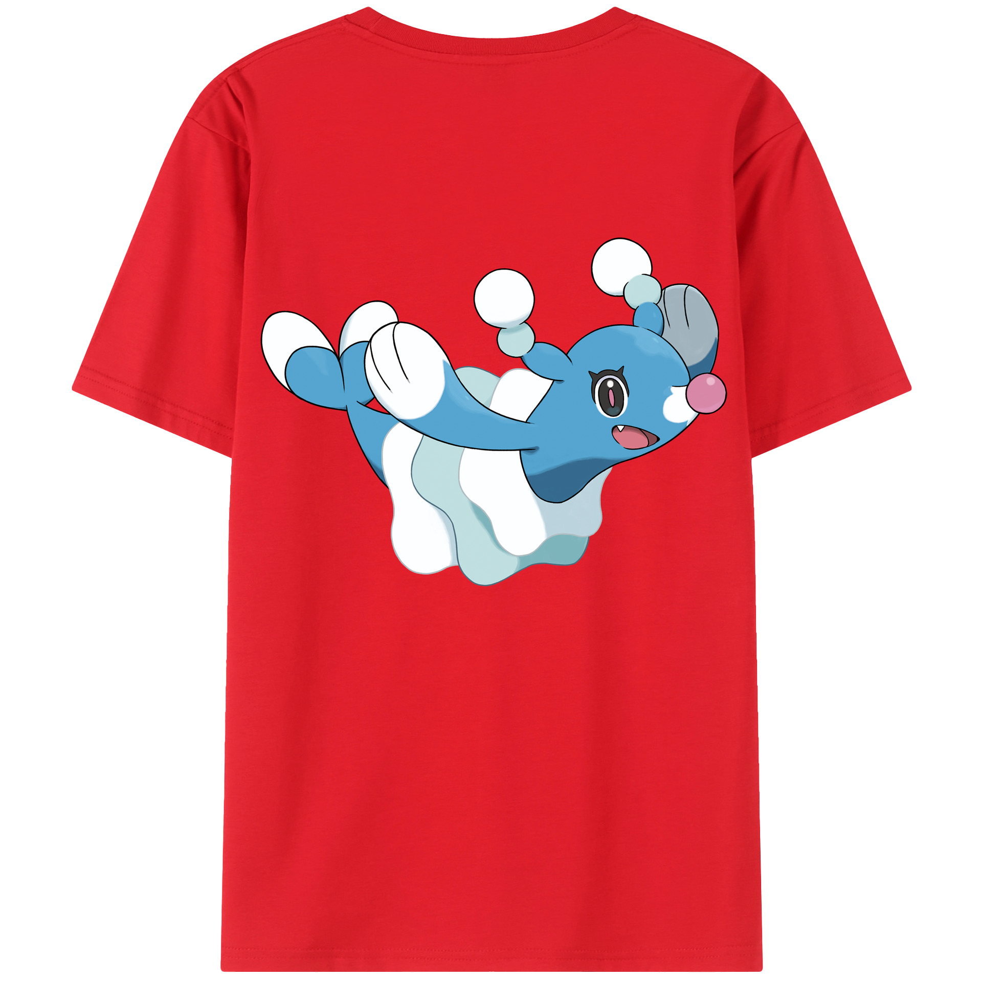 （画像用） ポケットモンスター Pokémon 綿100％ メンズ半袖Tシャツ（バックプリント） 通気性