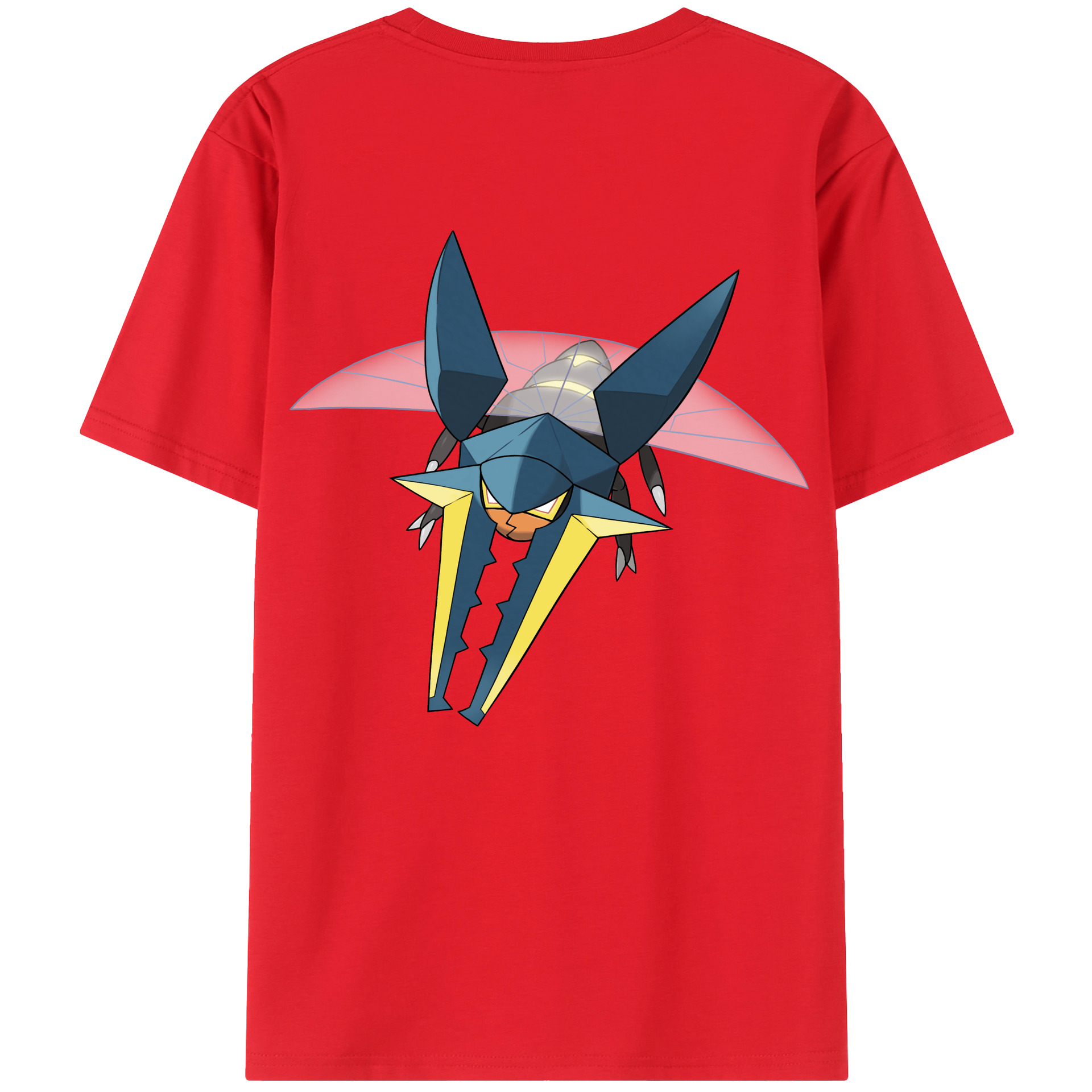 （画像用） ポケットモンスター Pokémon 綿100％ メンズ半袖Tシャツ（バックプリント） 通気性