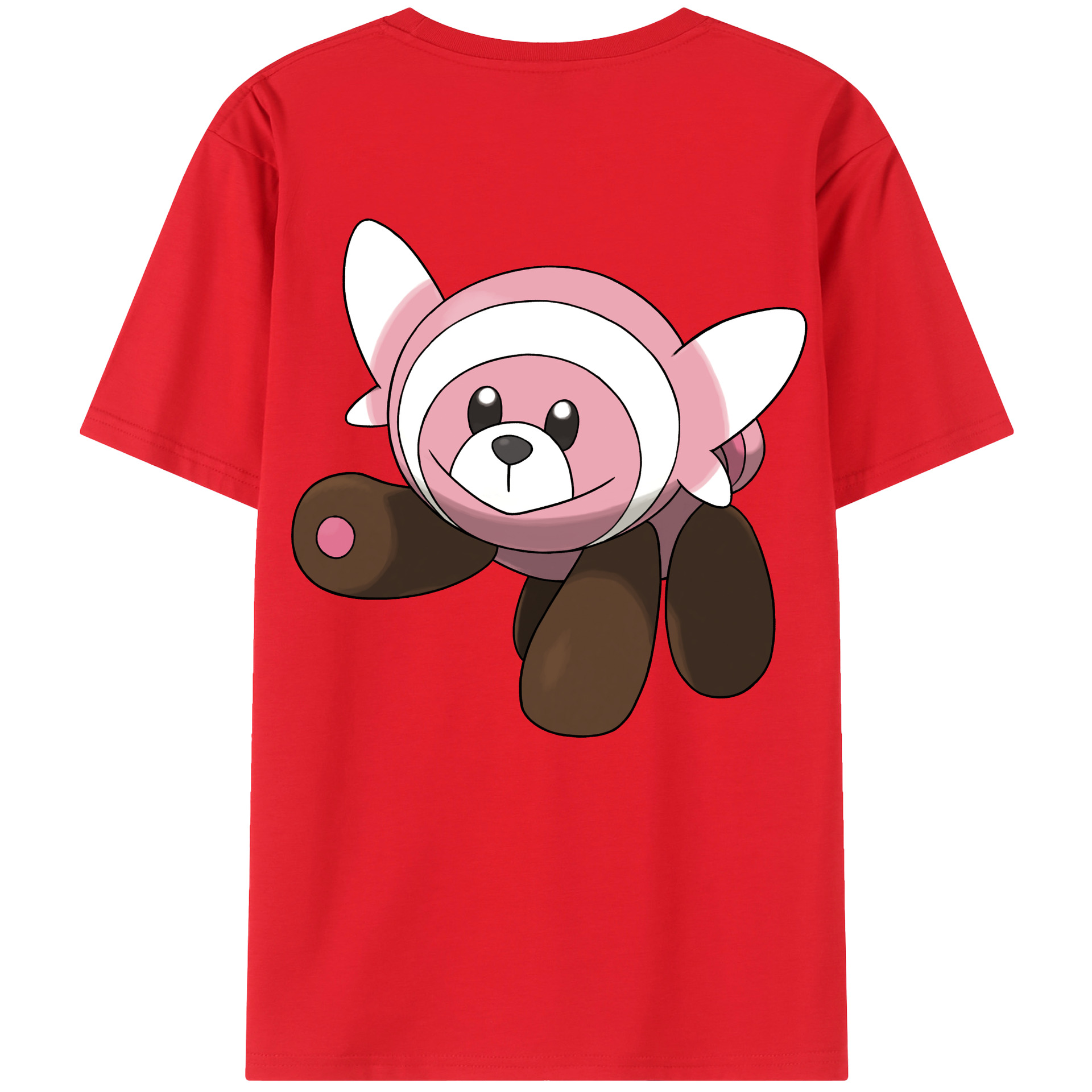 （画像用） ポケットモンスター Pokémon 綿100％ メンズ半袖Tシャツ（バックプリント） 通気性
