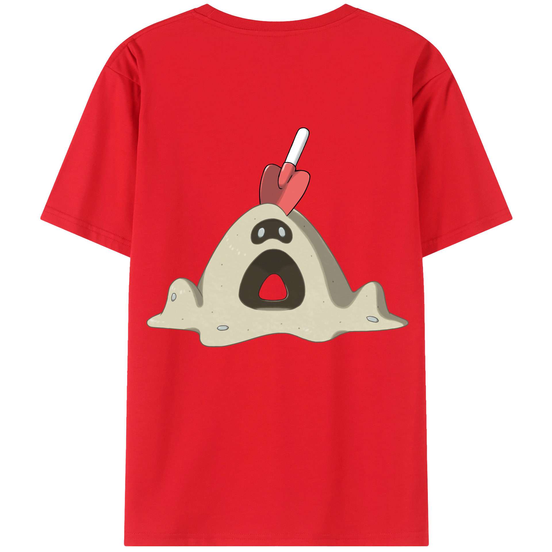 （画像用） ポケットモンスター Pokémon 綿100％ メンズ半袖Tシャツ（バックプリント） 通気性