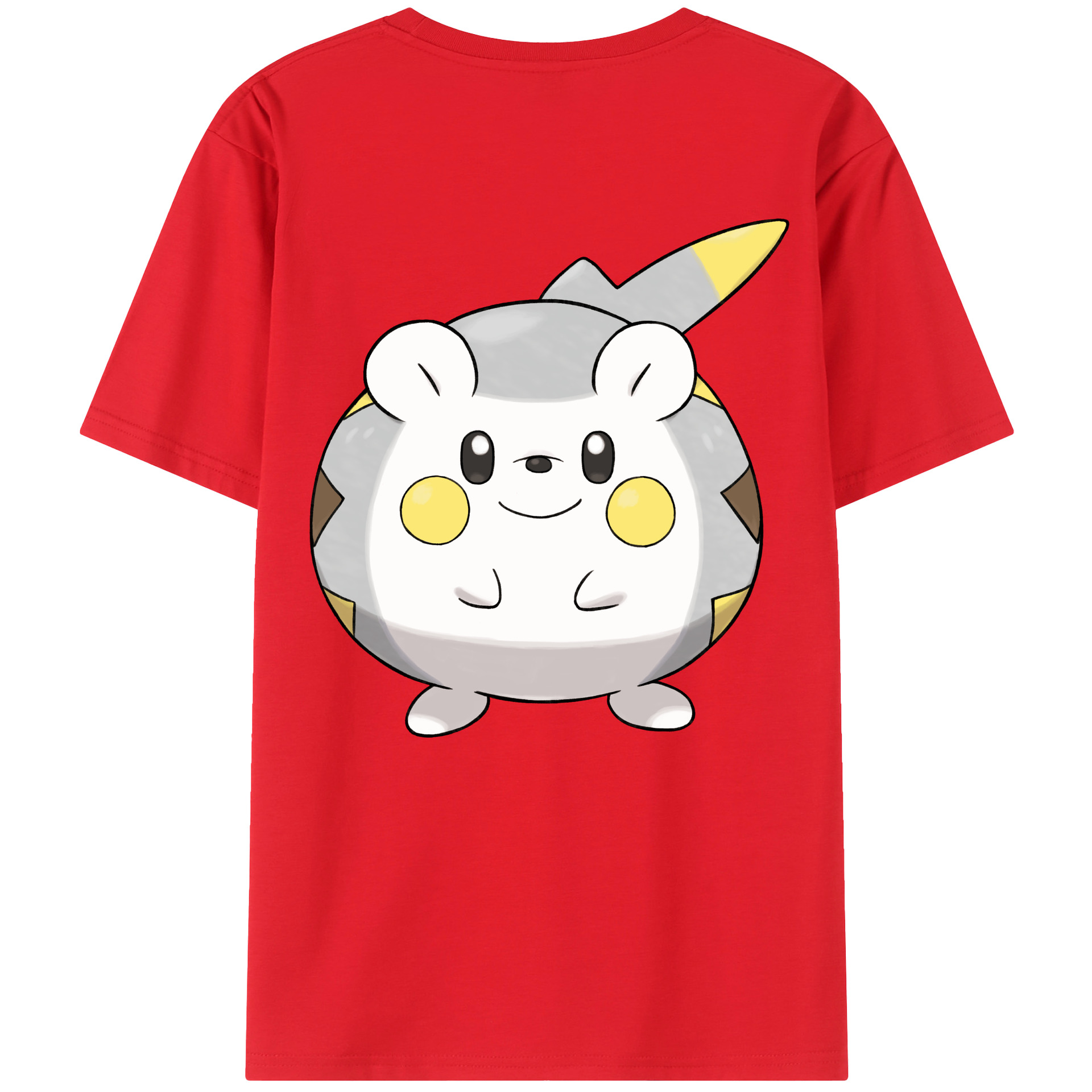 （画像用） ポケットモンスター Pokémon 綿100％ メンズ半袖Tシャツ（バックプリント） 通気性