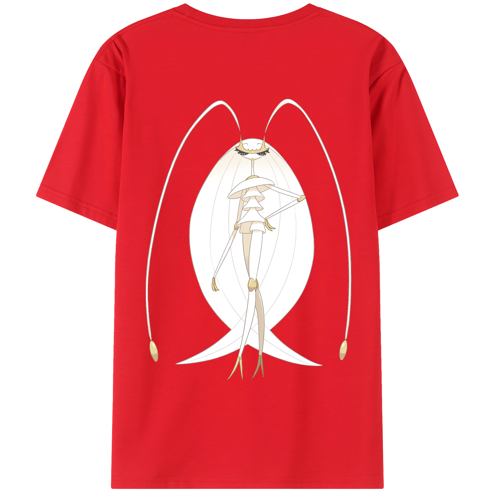 （画像用） ポケットモンスター Pokémon 綿100％ メンズ半袖Tシャツ（バックプリント） 通気性