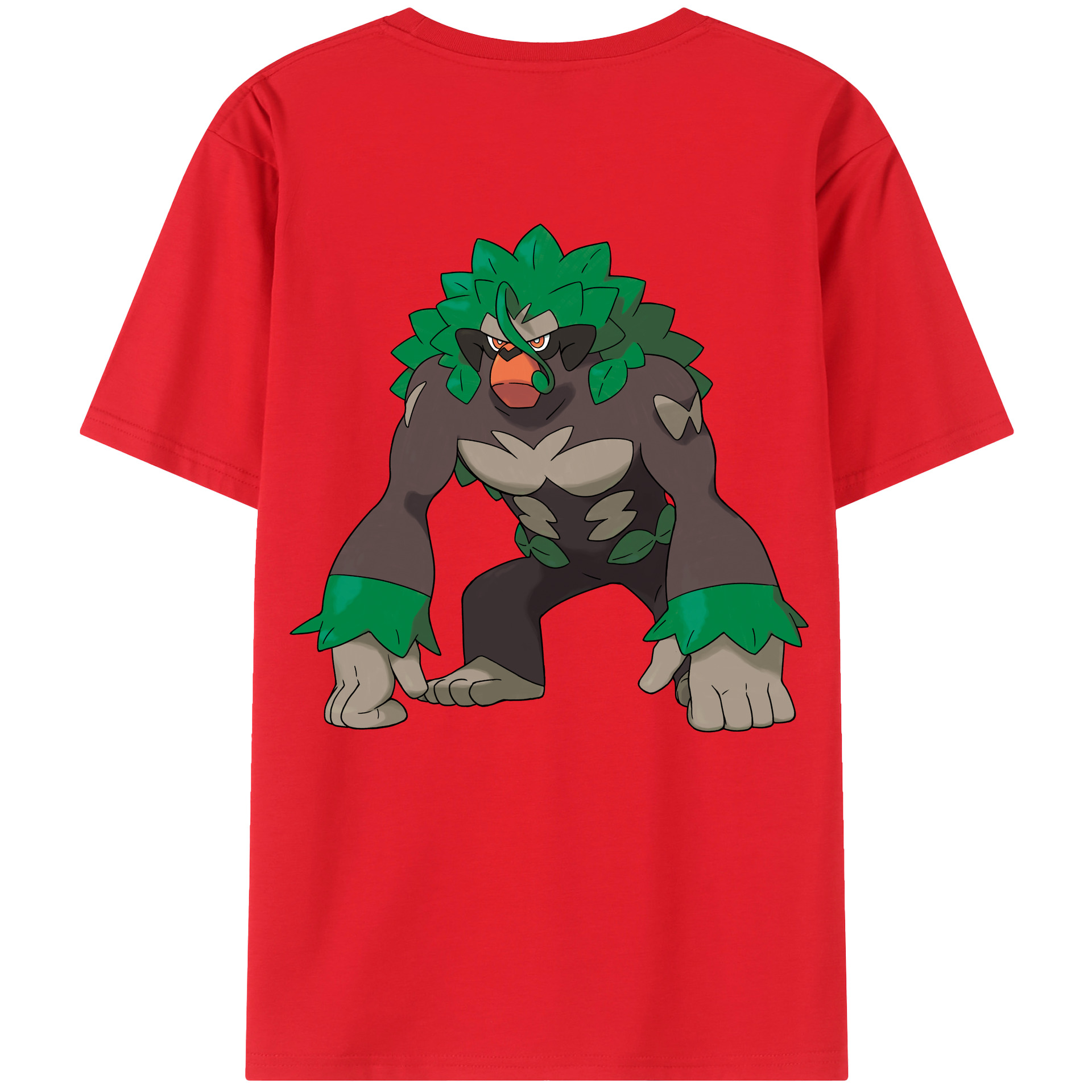 （画像用） ポケットモンスター Pokémon 綿100％ メンズ半袖Tシャツ（バックプリント） 通気性