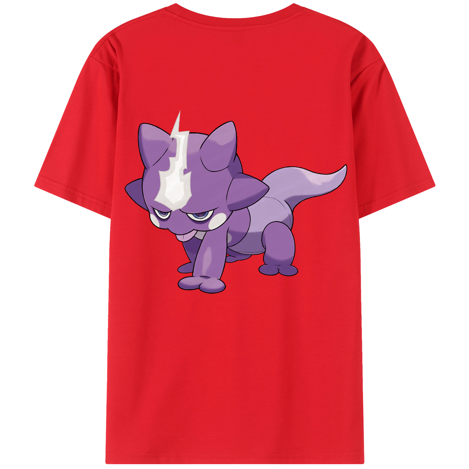 （画像用） ポケットモンスター Pokémon 綿100％ メンズ半袖Tシャツ（バックプリント） 通気性