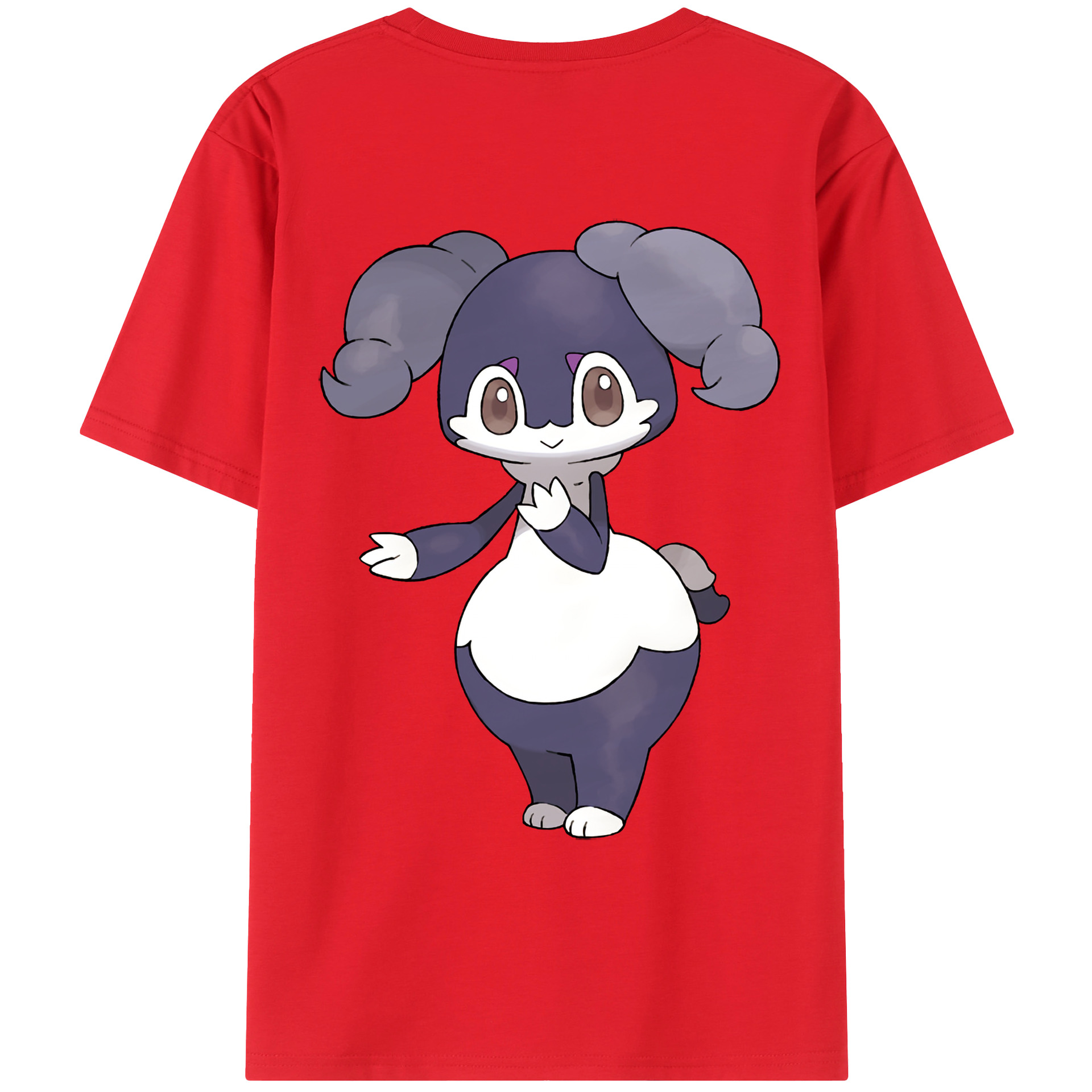 （画像用） ポケットモンスター Pokémon 綿100％ メンズ半袖Tシャツ（バックプリント） 通気性
