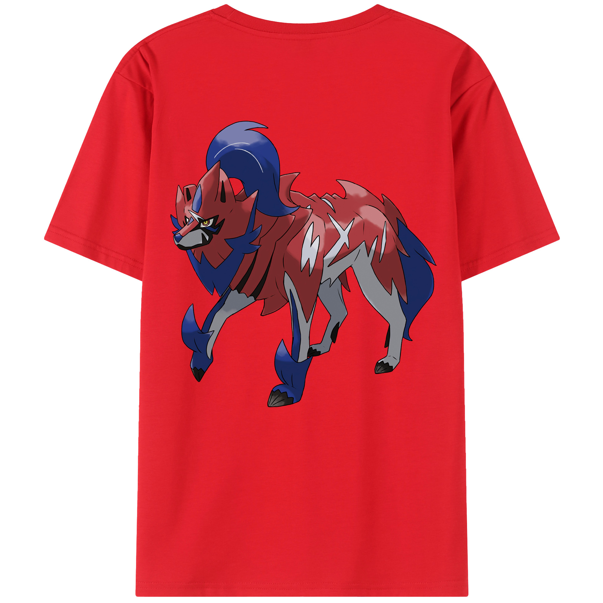 （画像用） ポケットモンスター Pokémon 綿100％ メンズ半袖Tシャツ（バックプリント） 通気性