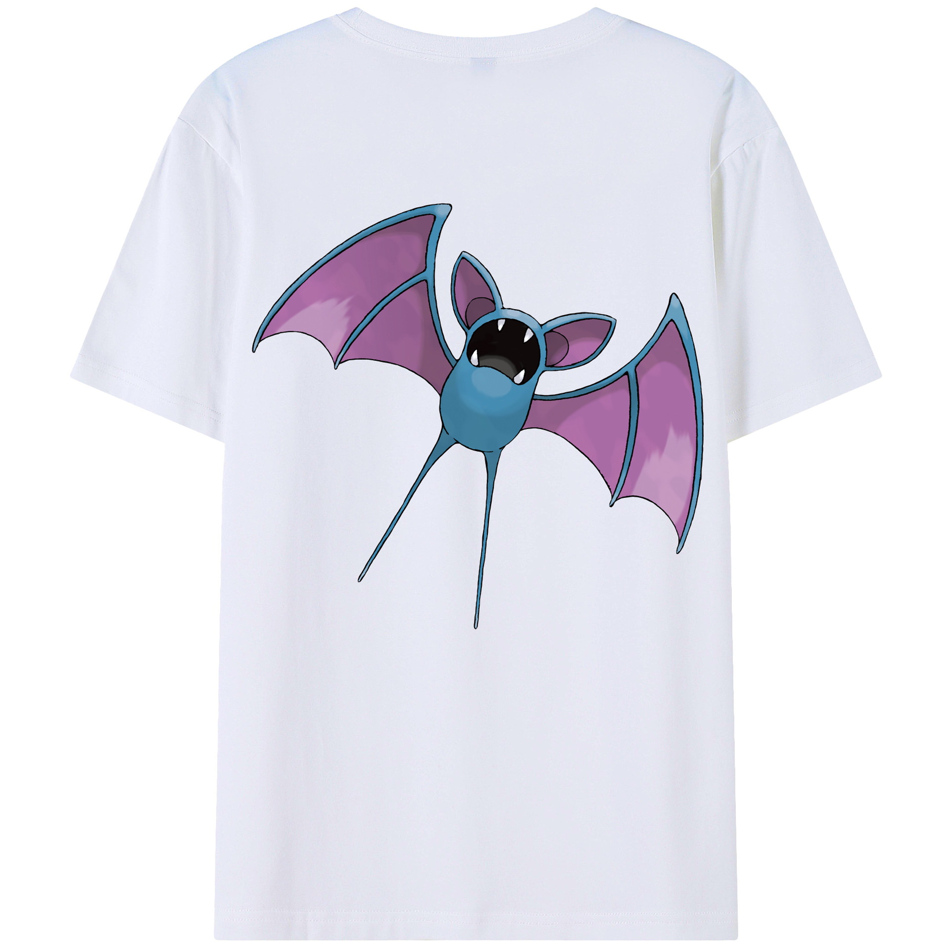 （画像用） ポケットモンスター Pokémon 綿100％ メンズ半袖Tシャツ（バックプリント） 通気性