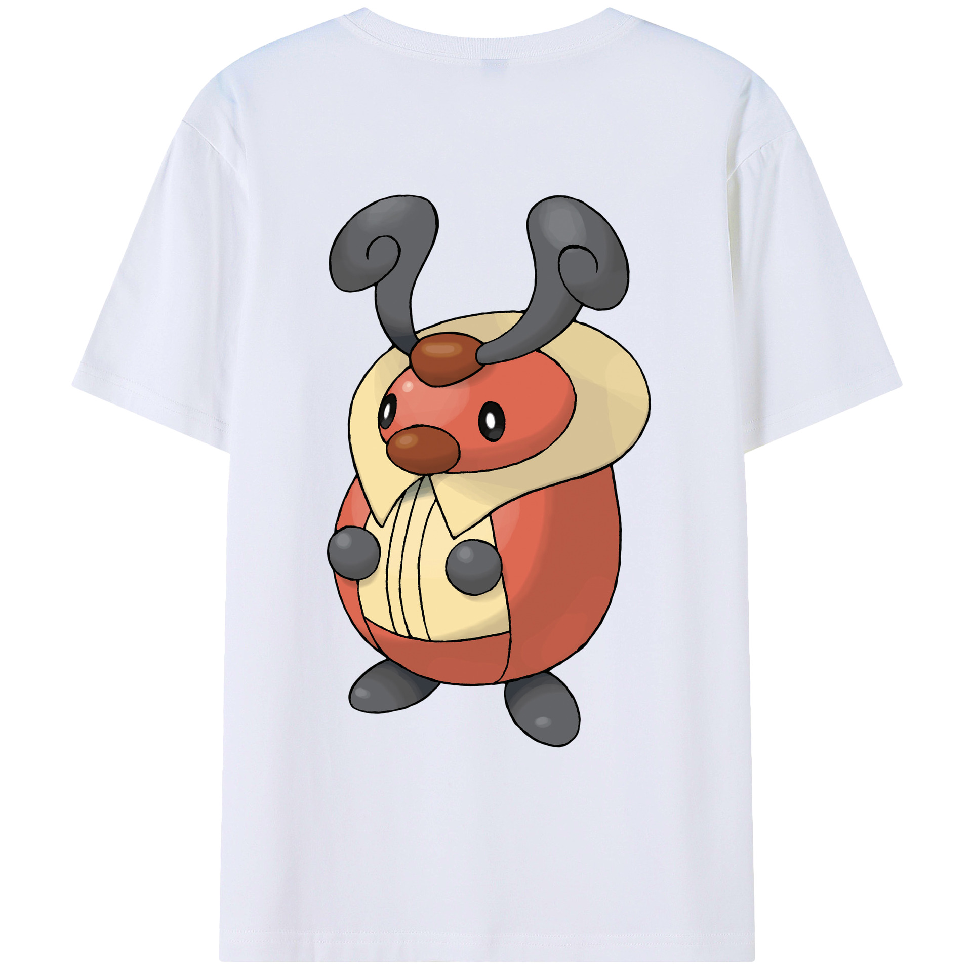 （画像用） ポケットモンスター Pokémon 綿100％ メンズ半袖Tシャツ（バックプリント） 通気性