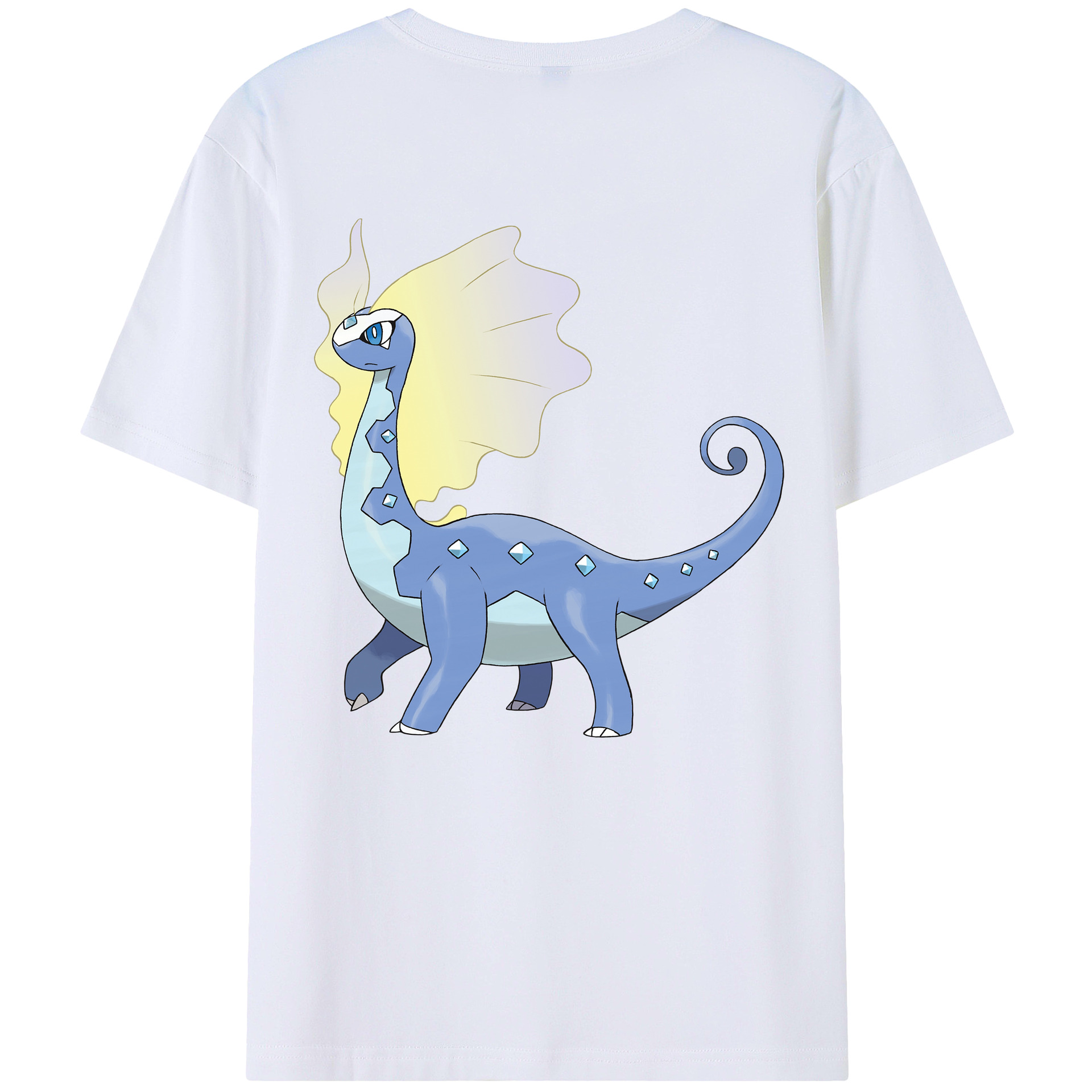 （画像用） ポケットモンスター Pokémon 綿100％ メンズ半袖Tシャツ（バックプリント） 通気性
