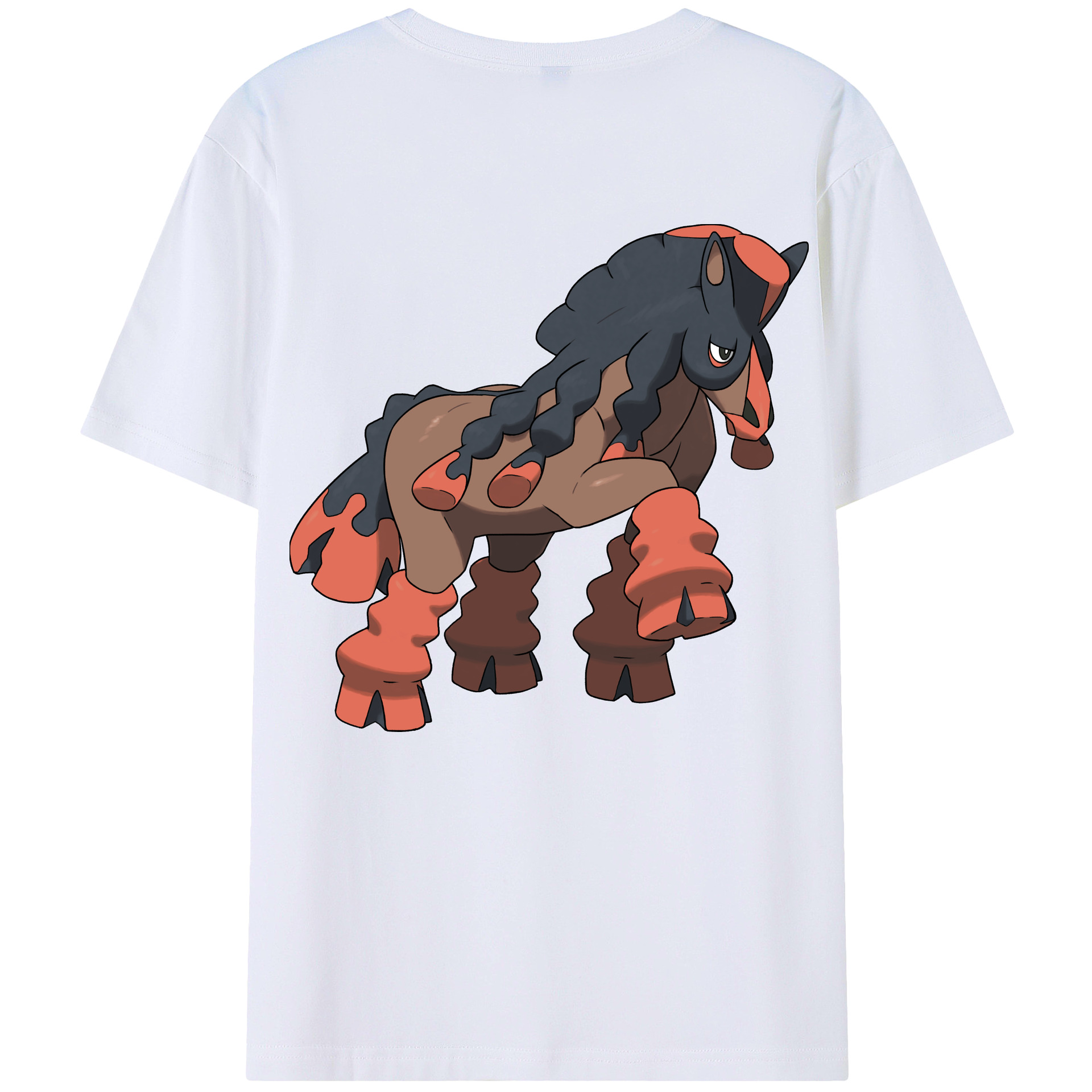 （画像用） ポケットモンスター Pokémon 綿100％ メンズ半袖Tシャツ（バックプリント） 通気性