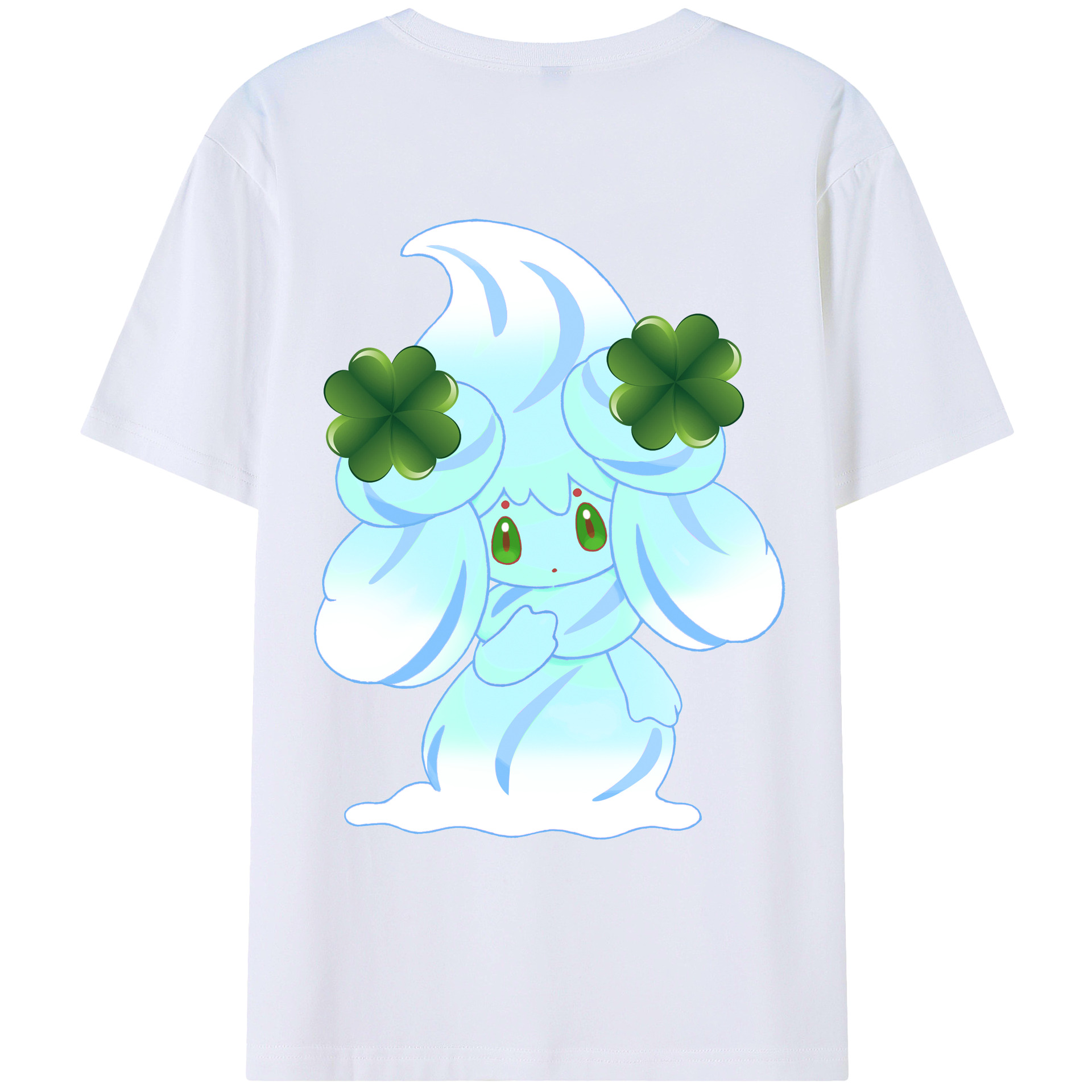 （画像用） ポケットモンスター Pokémon 綿100％ メンズ半袖Tシャツ（バックプリント） 通気性