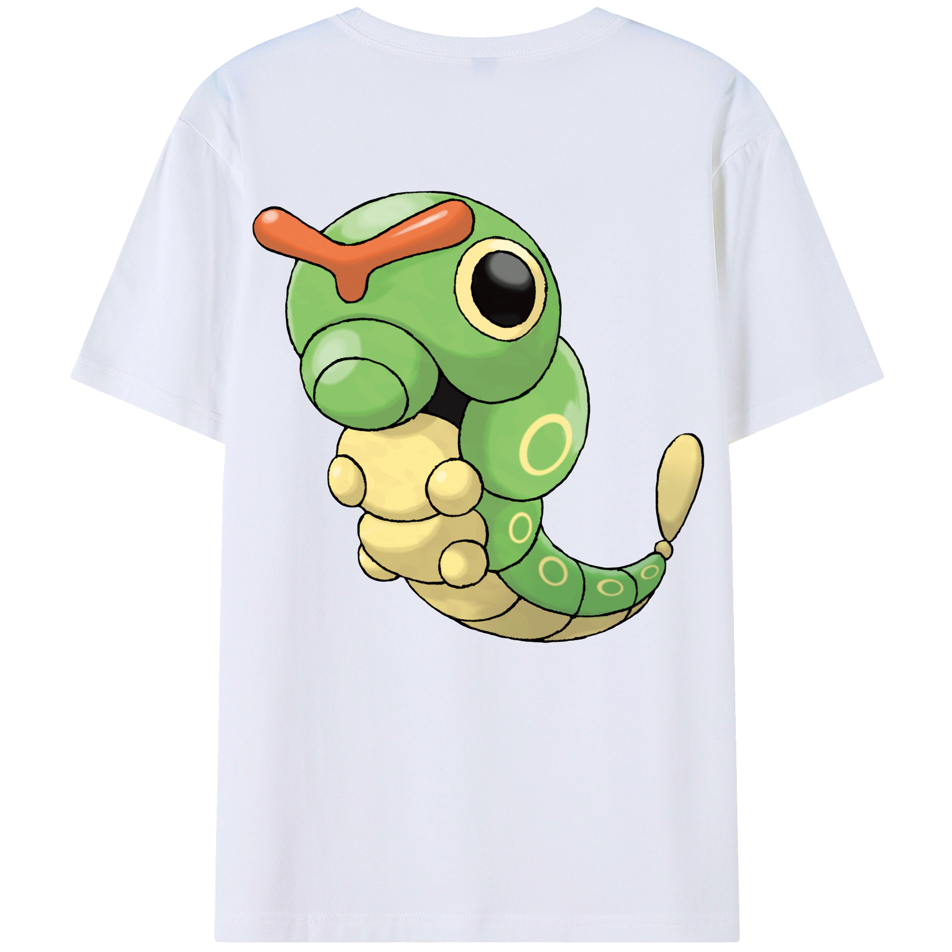 （画像用） ポケットモンスター Pokémon 綿100％ メンズ半袖Tシャツ（バックプリント） 通気性