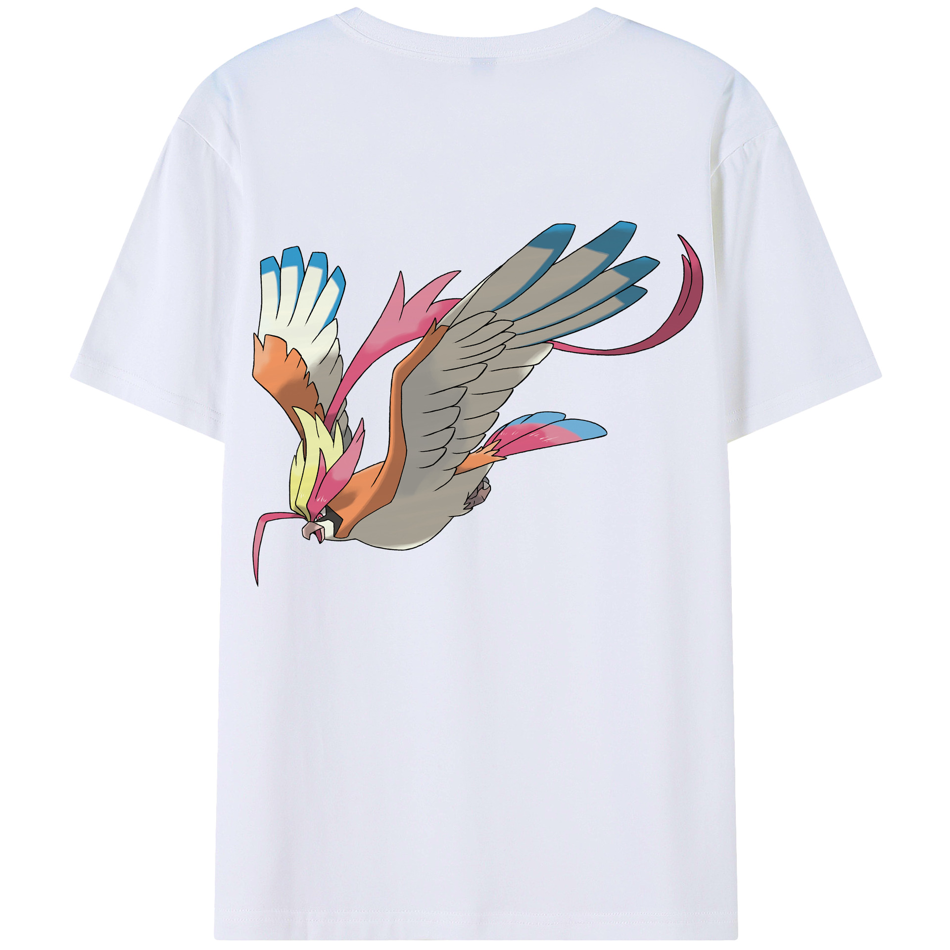 （画像用） ポケットモンスター Pokémon 綿100％ メンズ半袖Tシャツ（バックプリント） 通気性