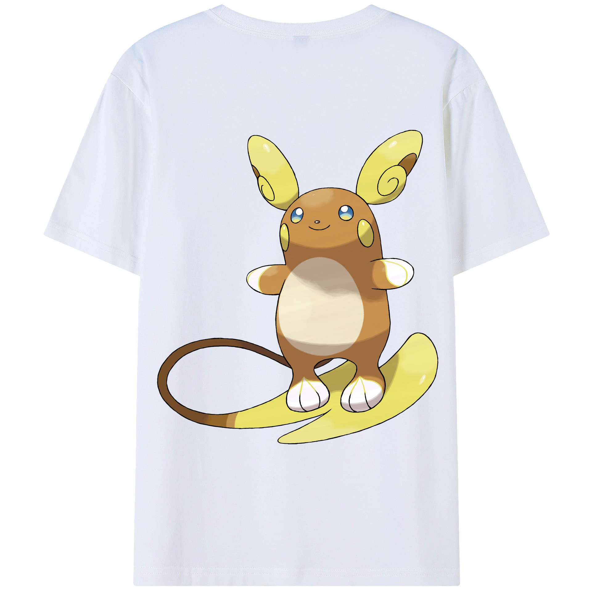 （画像用） ポケットモンスター Pokémon 綿100％ メンズ半袖Tシャツ（バックプリント） 通気性