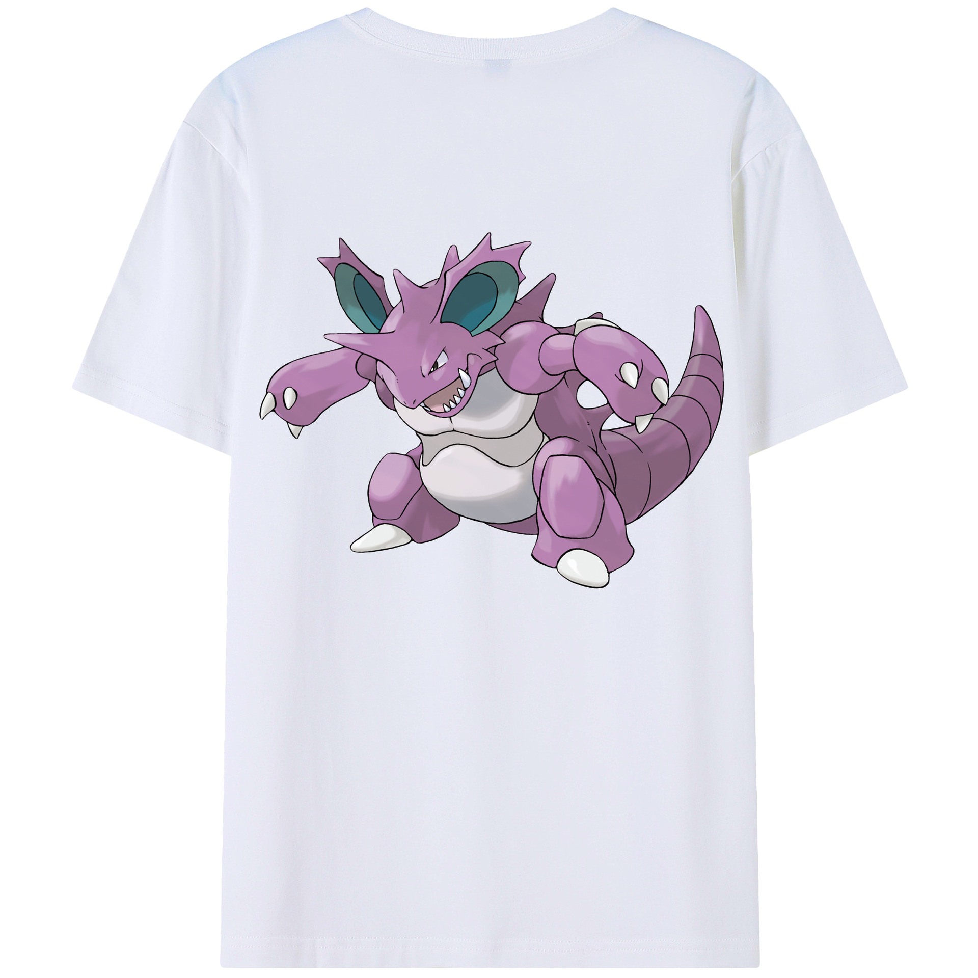 （画像用） ポケットモンスター Pokémon 綿100％ メンズ半袖Tシャツ（バックプリント） 通気性