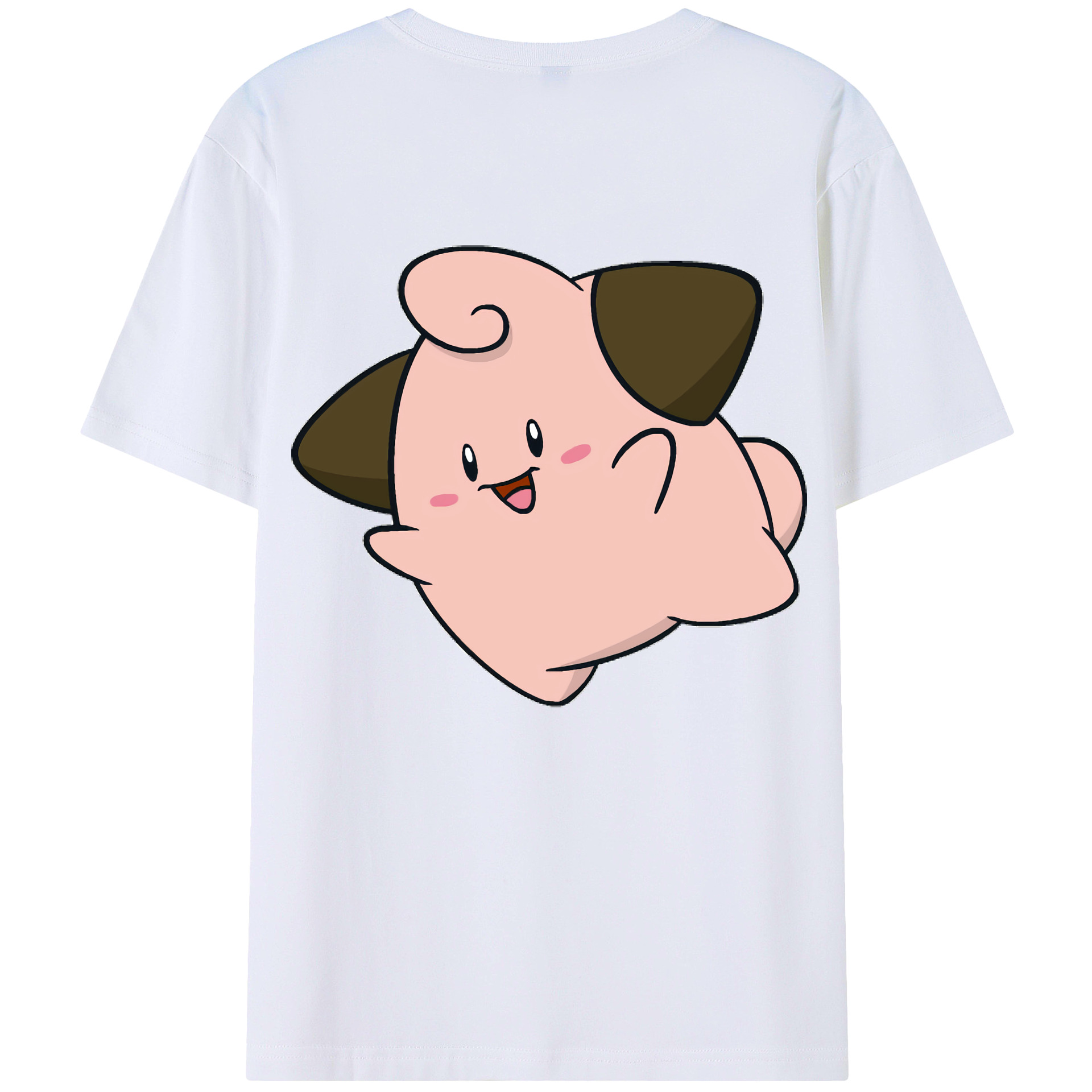 （画像用） ポケットモンスター Pokémon 綿100％ メンズ半袖Tシャツ（バックプリント） 通気性