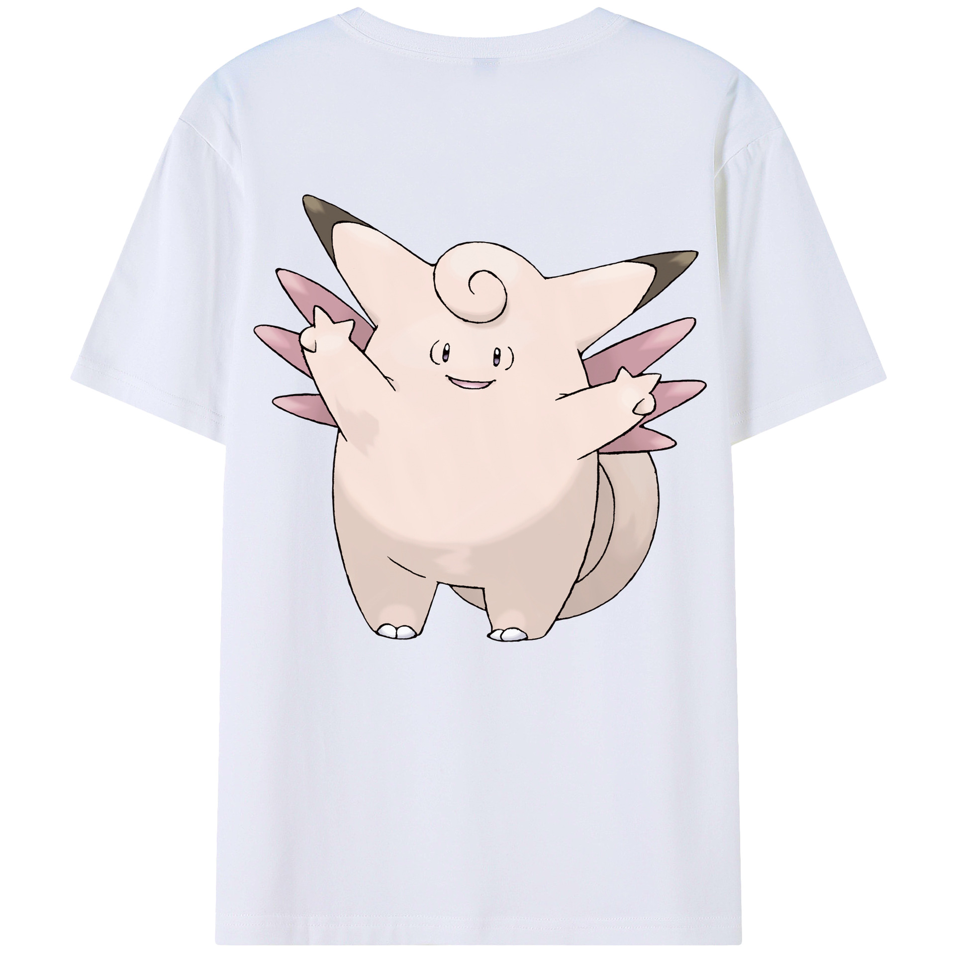 （画像用） ポケットモンスター Pokémon 綿100％ メンズ半袖Tシャツ（バックプリント） 通気性