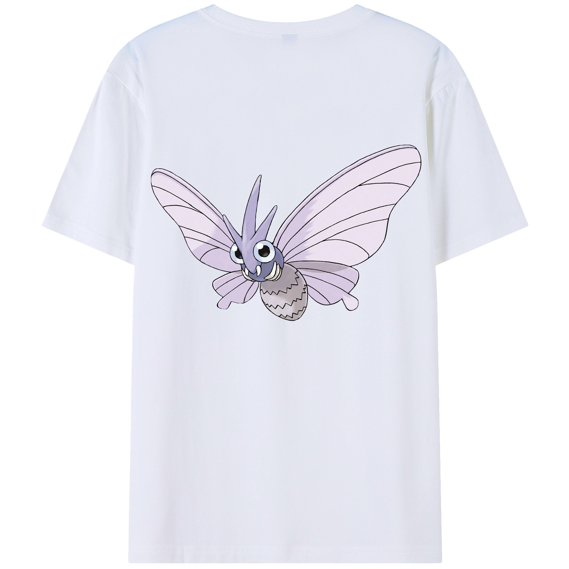 （画像用） ポケットモンスター Pokémon 綿100％ メンズ半袖Tシャツ（バックプリント） 通気性