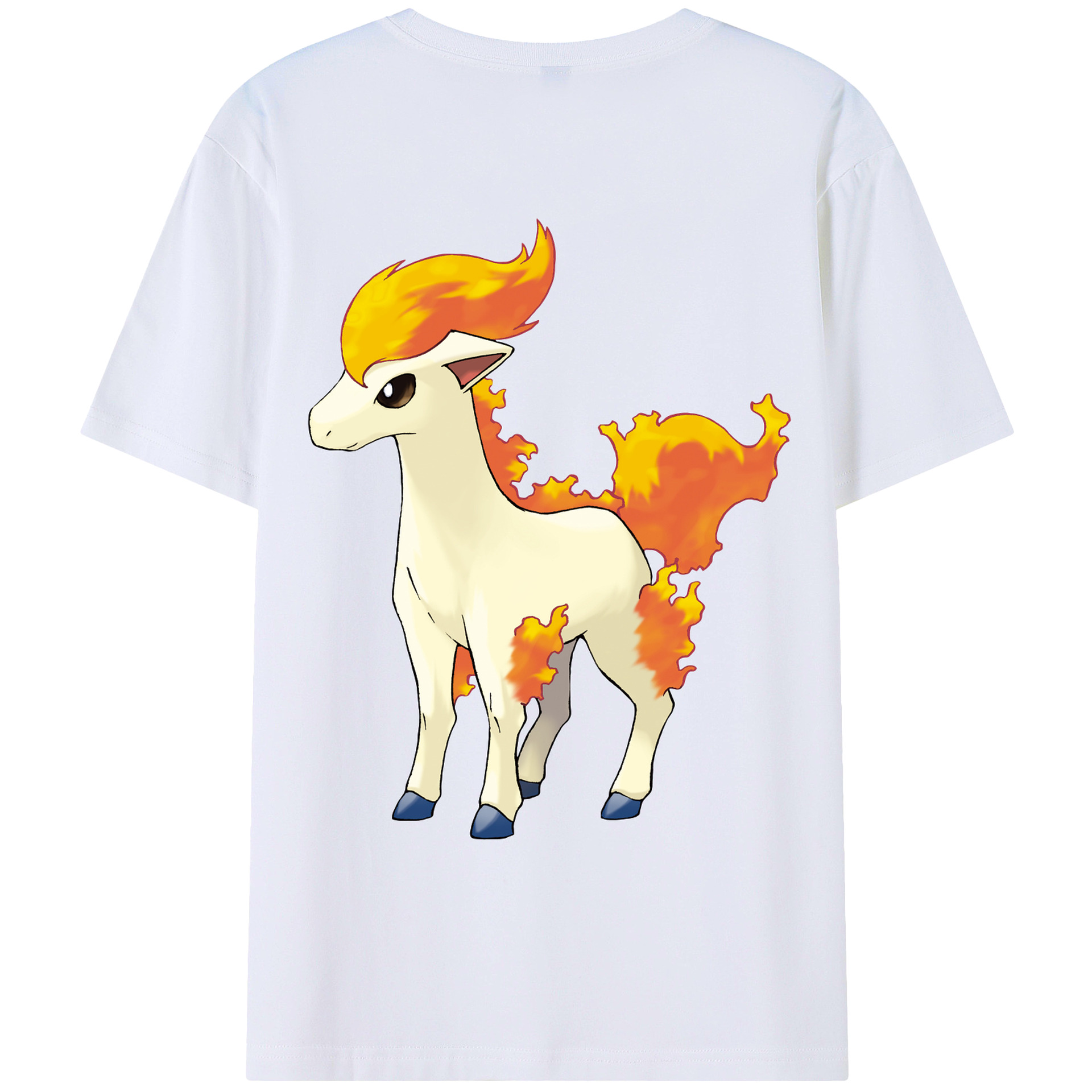 （画像用） ポケットモンスター Pokémon 綿100％ メンズ半袖Tシャツ（バックプリント） 通気性