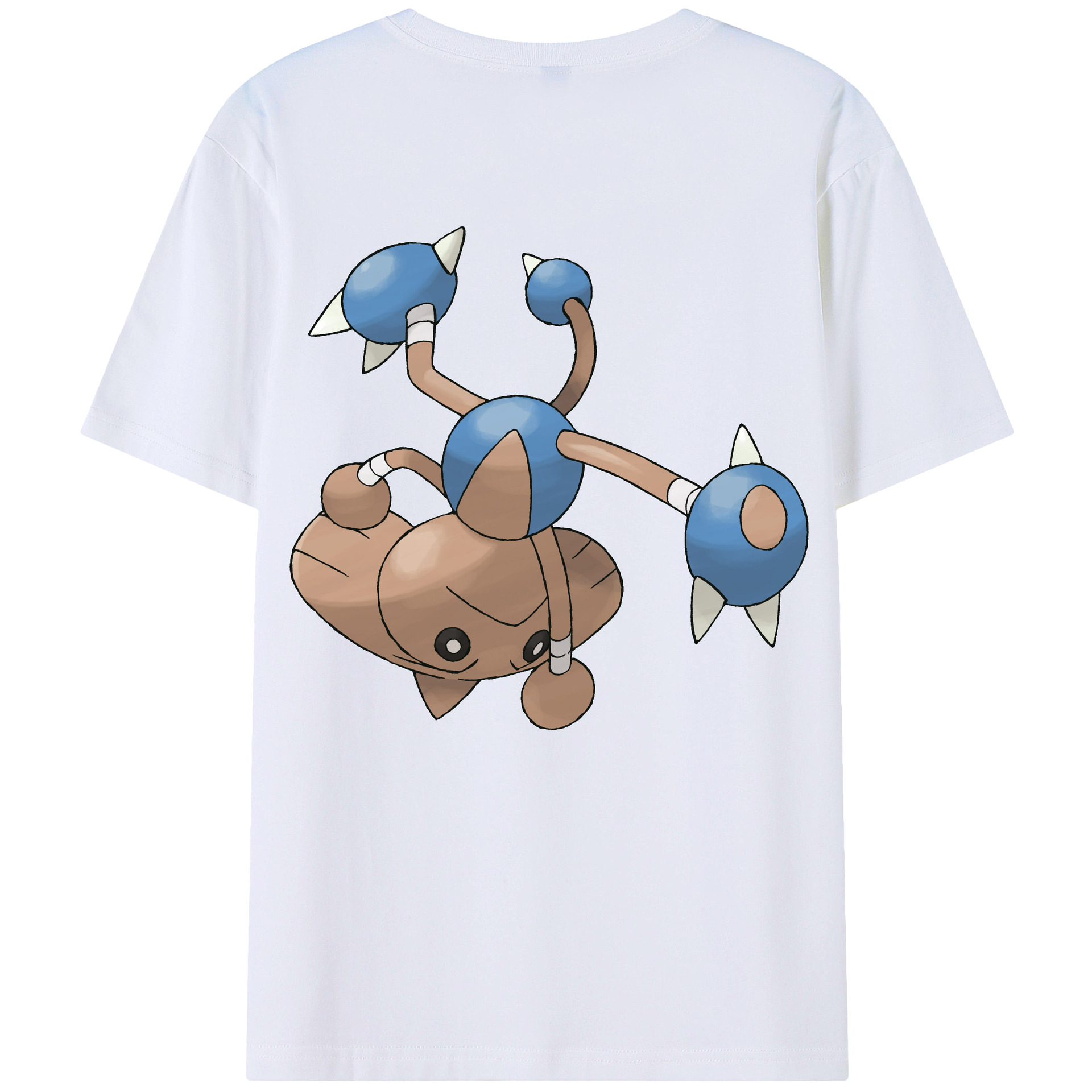 （画像用） ポケットモンスター Pokémon 綿100％ メンズ半袖Tシャツ（バックプリント） 通気性