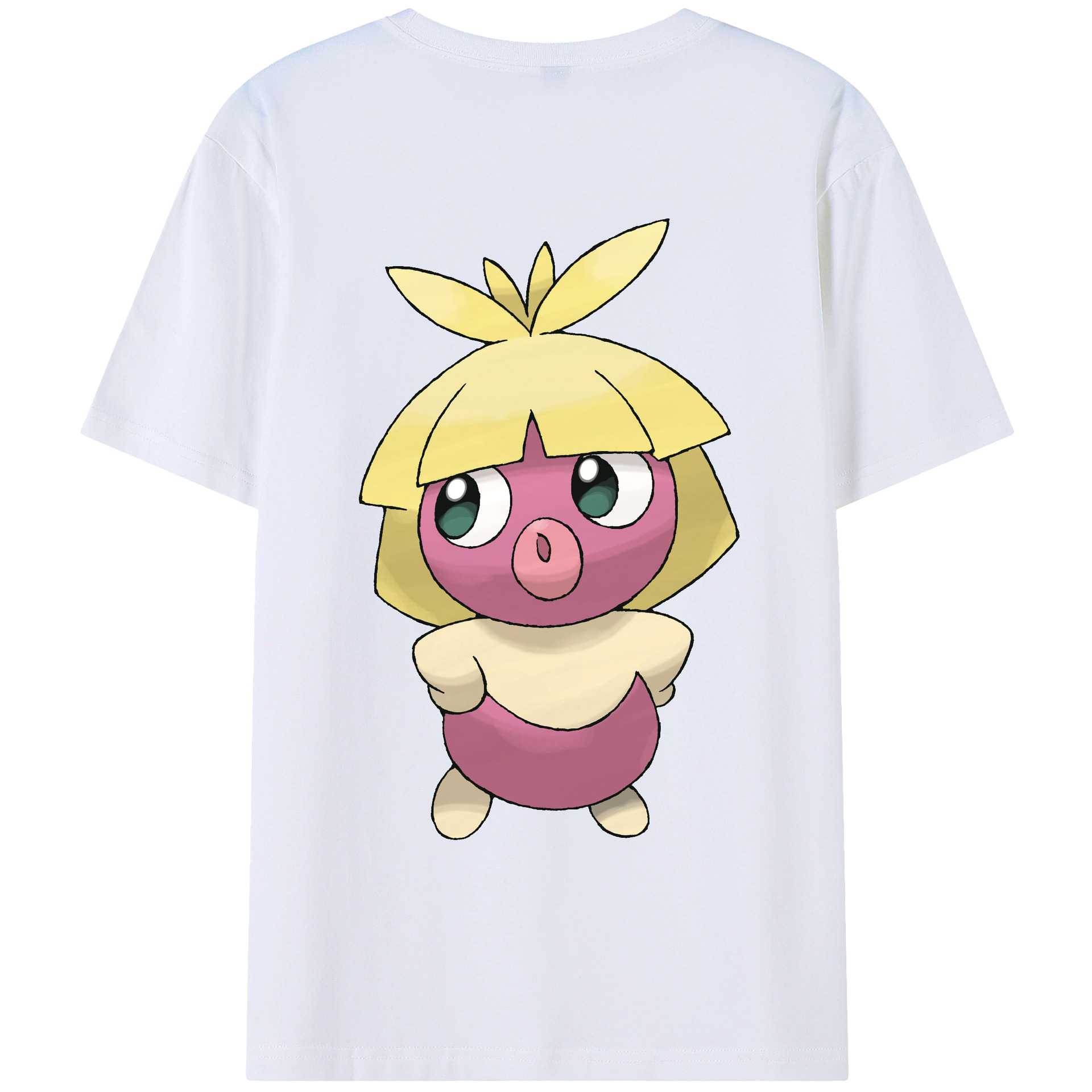 （画像用） ポケットモンスター Pokémon 綿100％ メンズ半袖Tシャツ（バックプリント） 通気性