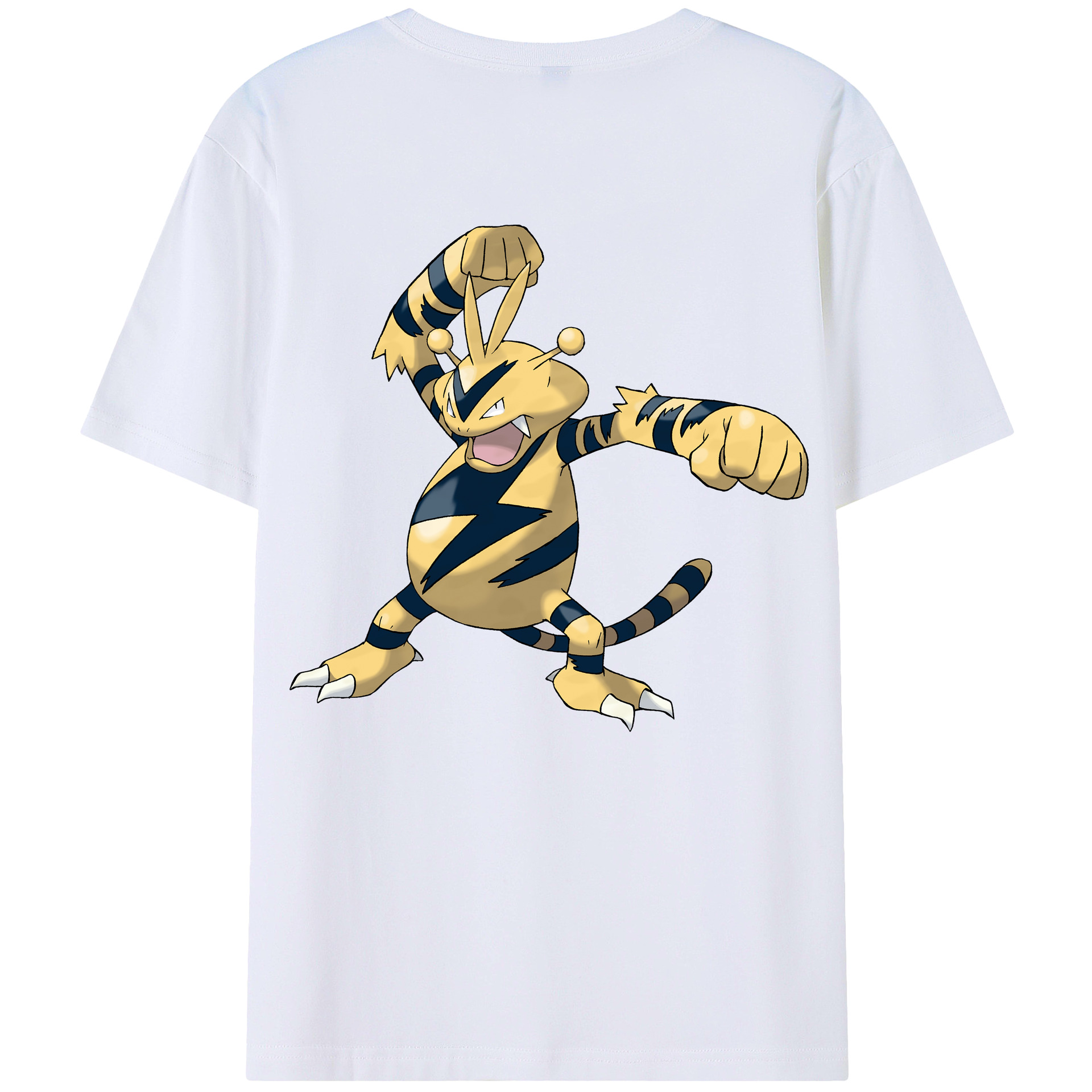 （画像用） ポケットモンスター Pokémon 綿100％ メンズ半袖Tシャツ（バックプリント） 通気性