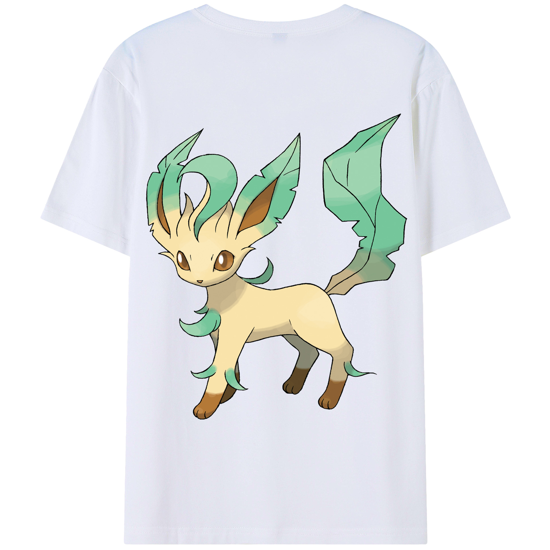 （画像用） ポケットモンスター Pokémon 綿100％ メンズ半袖Tシャツ（バックプリント） 通気性