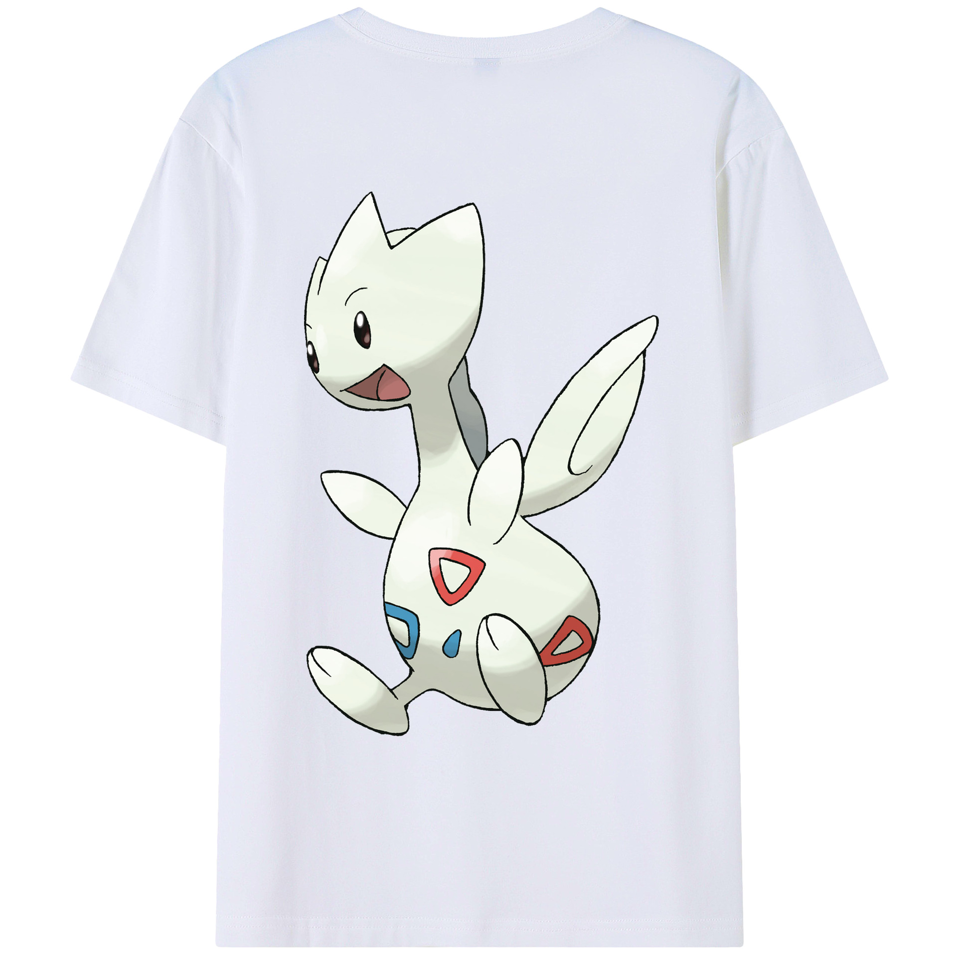 （画像用） ポケットモンスター Pokémon 綿100％ メンズ半袖Tシャツ（バックプリント） 通気性