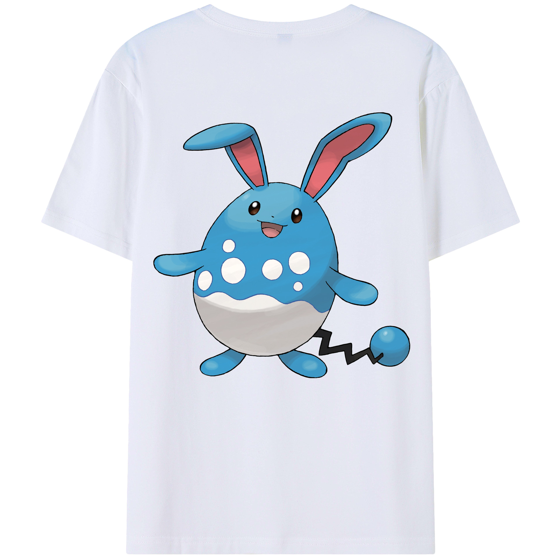 （画像用） ポケットモンスター Pokémon 綿100％ メンズ半袖Tシャツ（バックプリント） 通気性