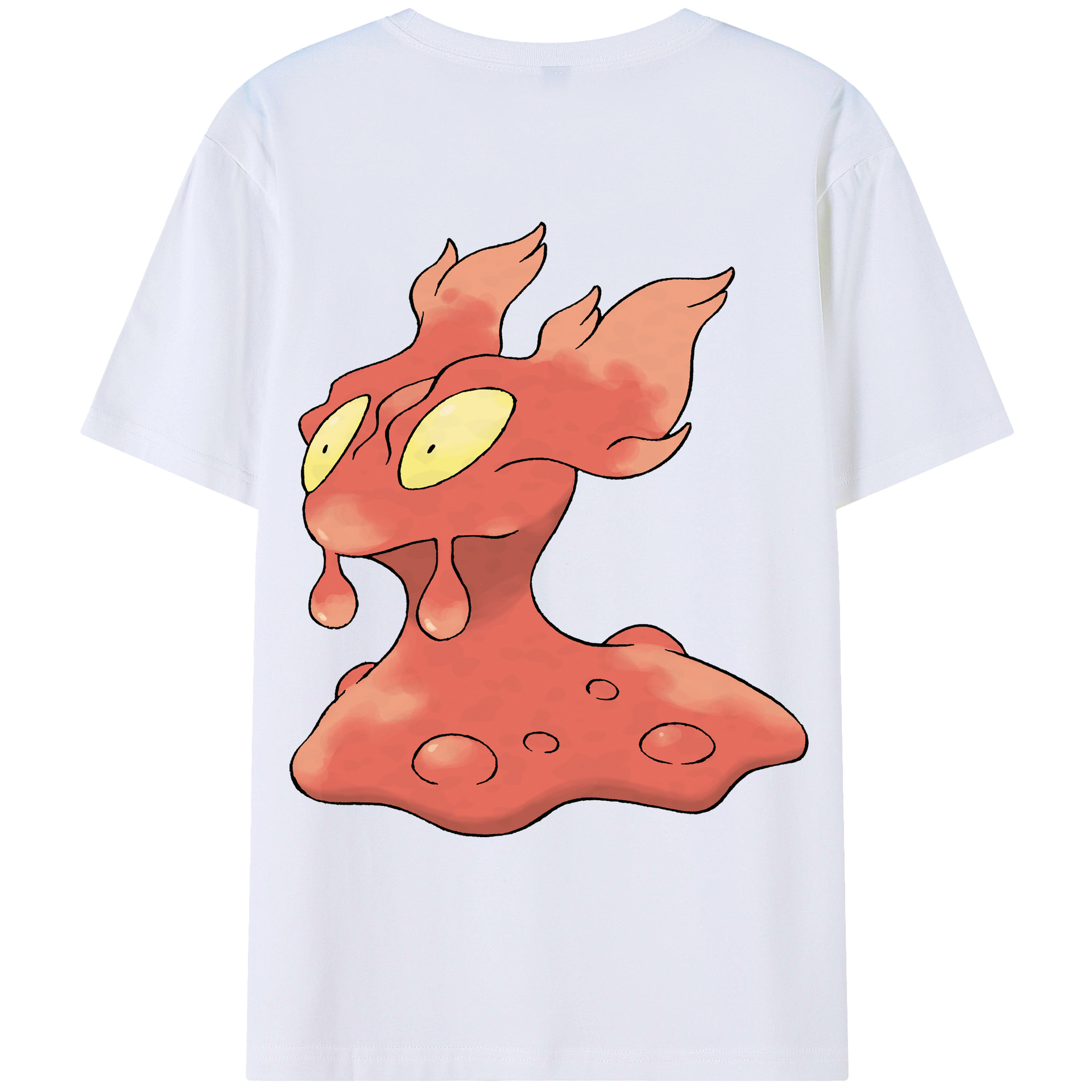 （画像用） ポケットモンスター Pokémon 綿100％ メンズ半袖Tシャツ（バックプリント） 通気性