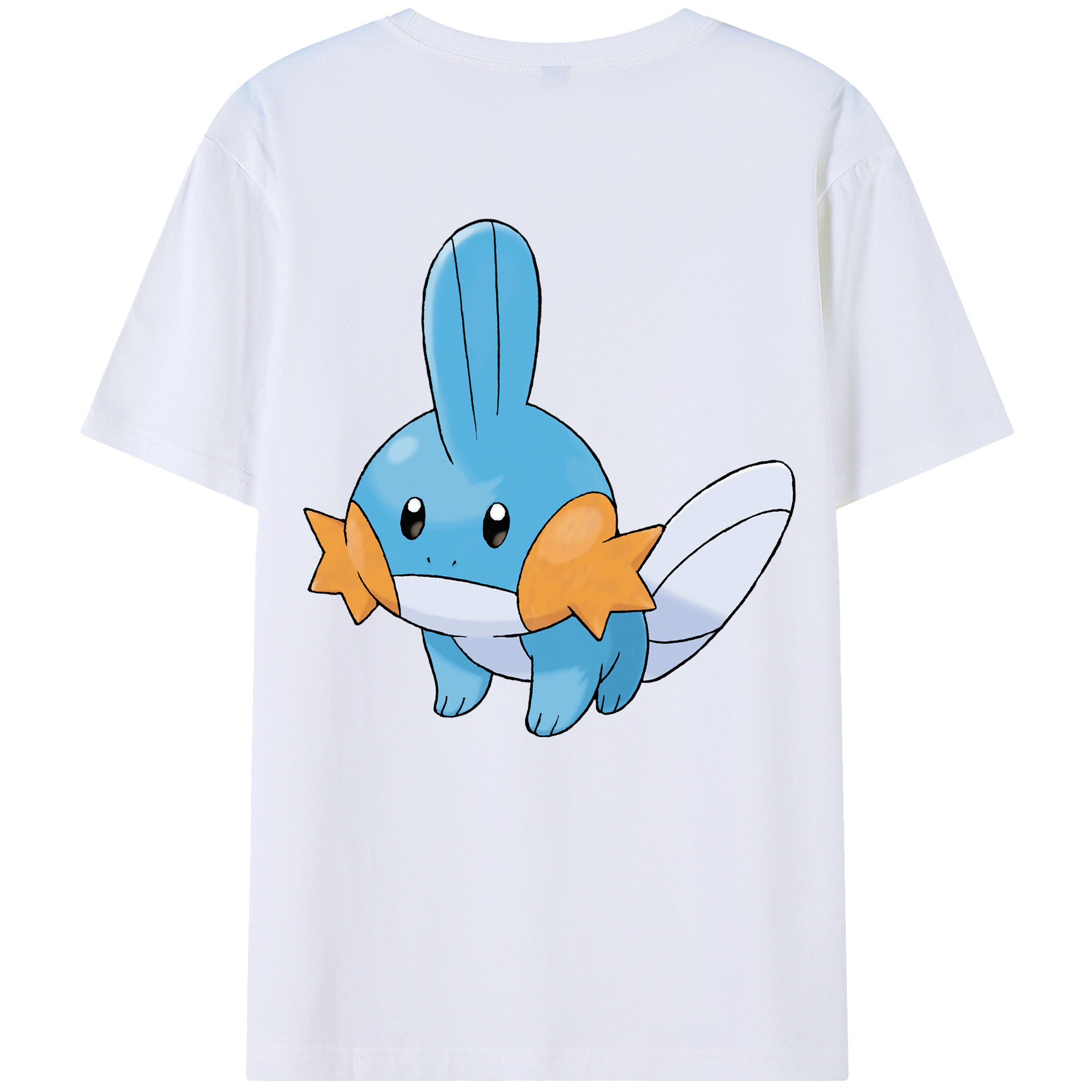 （画像用） ポケットモンスター Pokémon 綿100％ メンズ半袖Tシャツ（バックプリント） 通気性