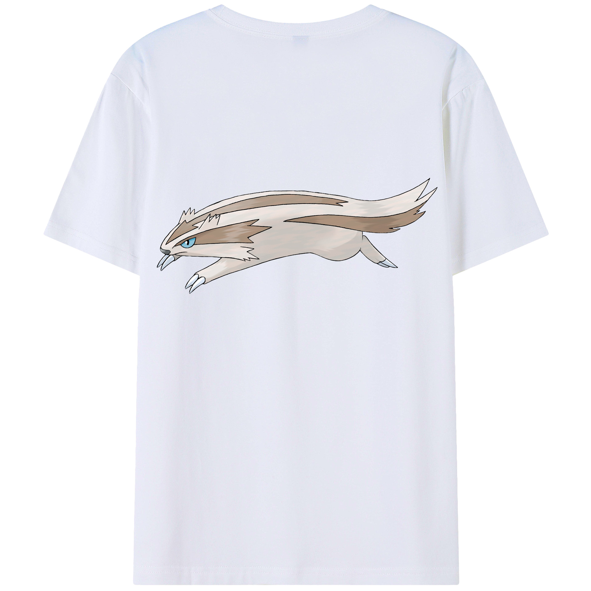 （画像用） ポケットモンスター Pokémon 綿100％ メンズ半袖Tシャツ（バックプリント） 通気性