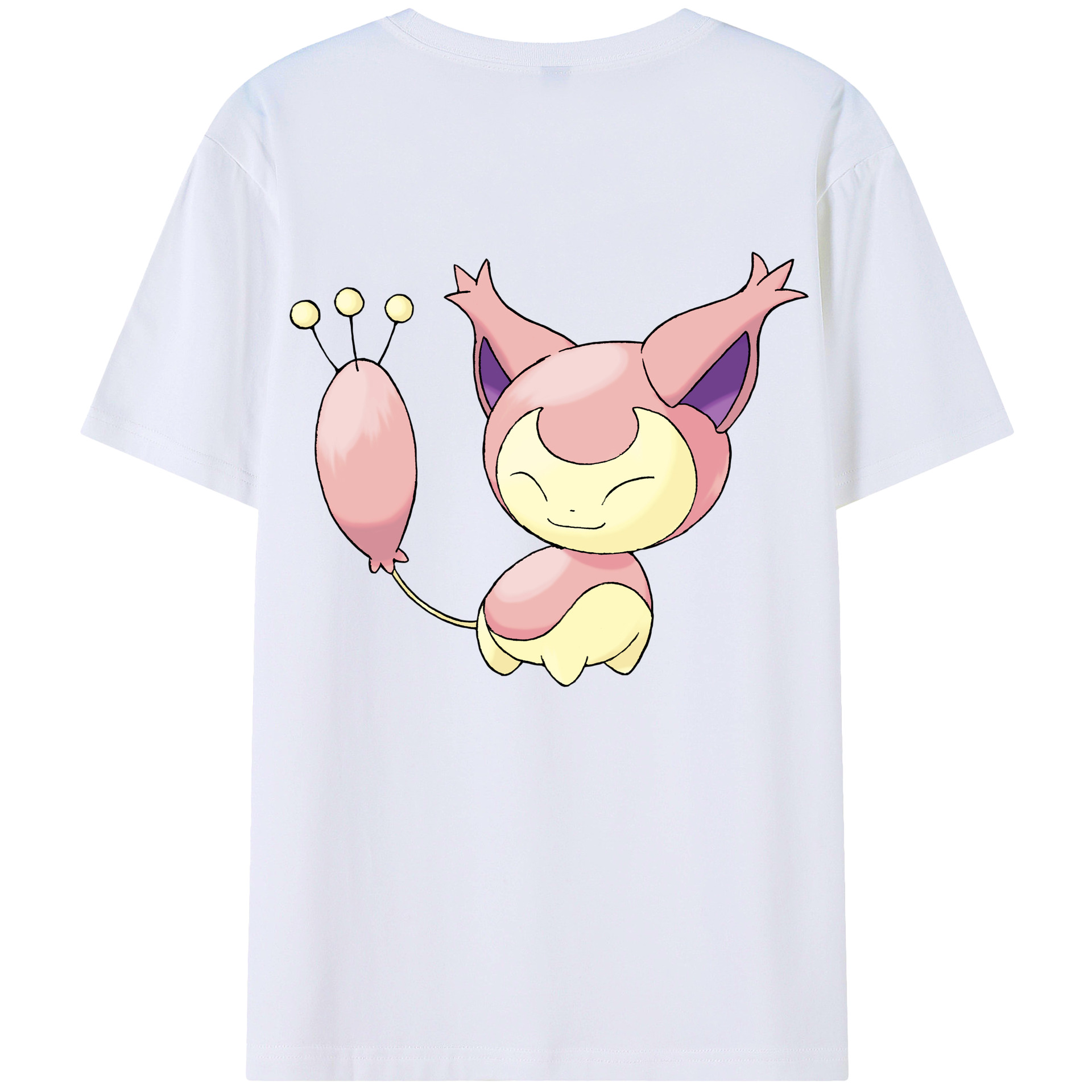 （画像用） ポケットモンスター Pokémon 綿100％ メンズ半袖Tシャツ（バックプリント） 通気性