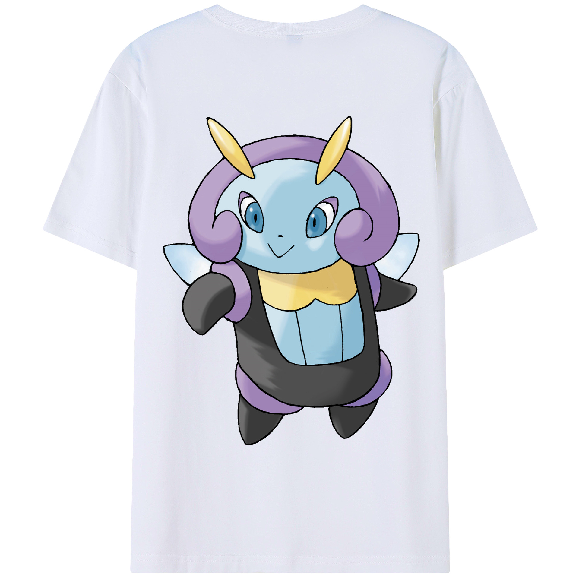 （画像用） ポケットモンスター Pokémon 綿100％ メンズ半袖Tシャツ（バックプリント） 通気性