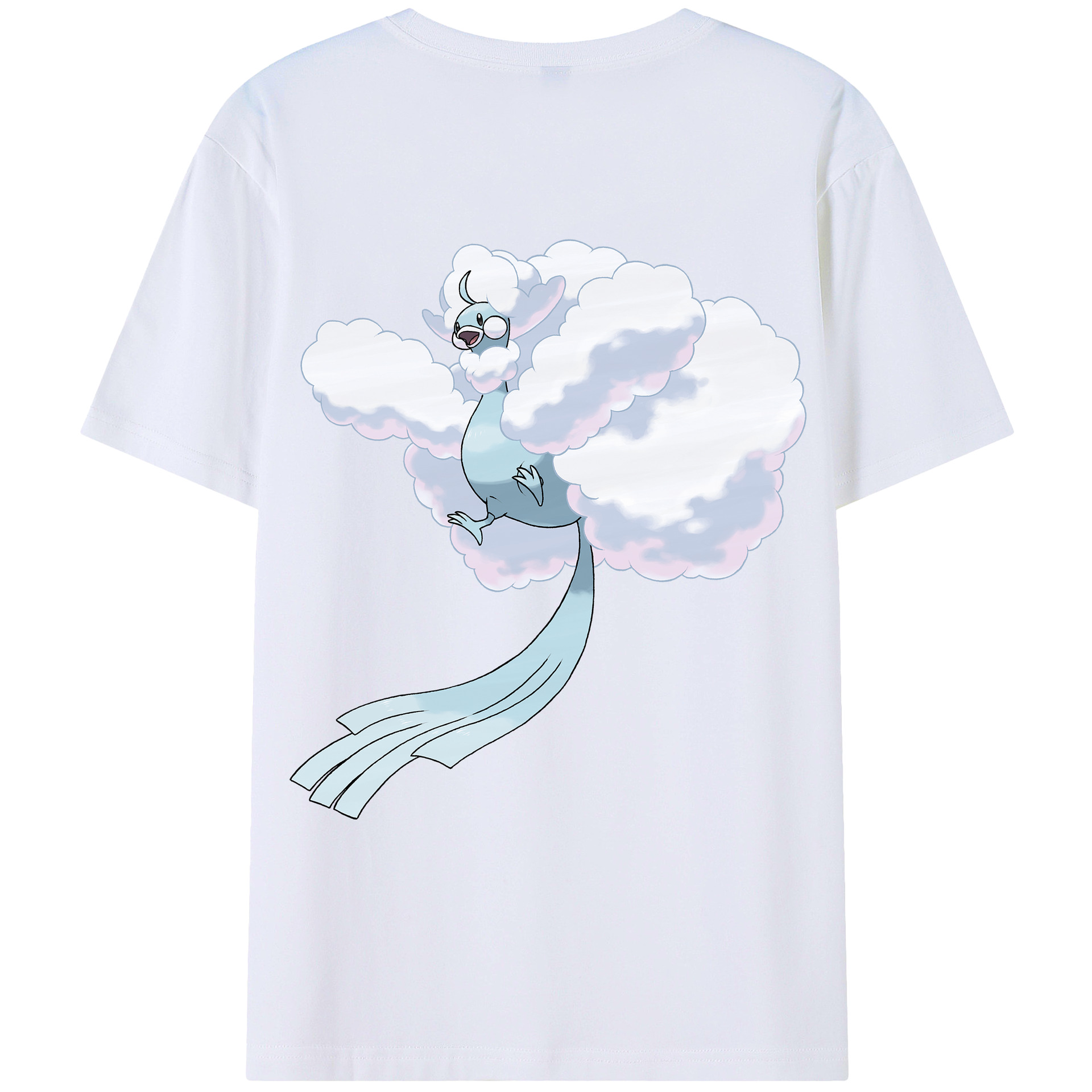（画像用） ポケットモンスター Pokémon 綿100％ メンズ半袖Tシャツ（バックプリント） 通気性