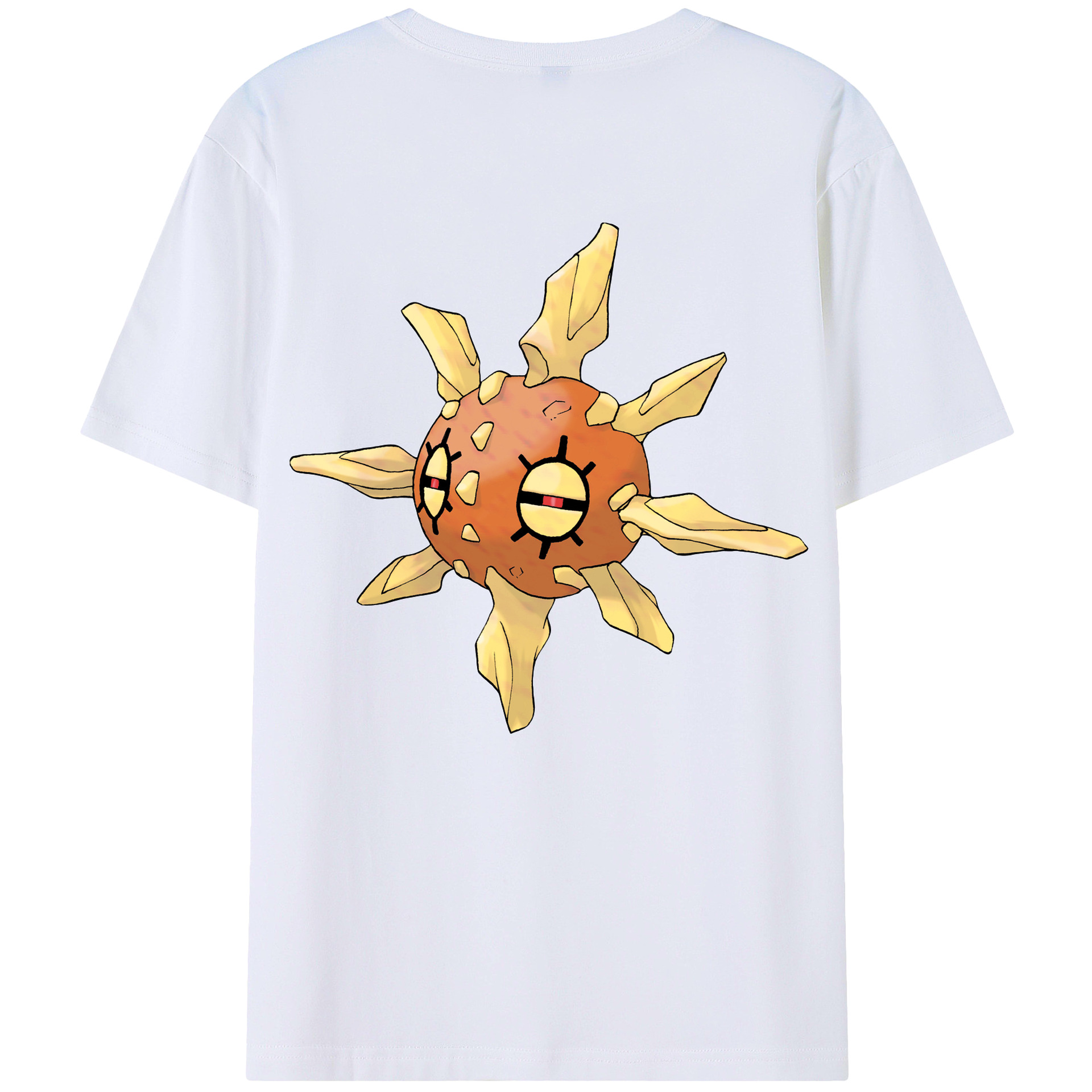 （画像用） ポケットモンスター Pokémon 綿100％ メンズ半袖Tシャツ（バックプリント） 通気性