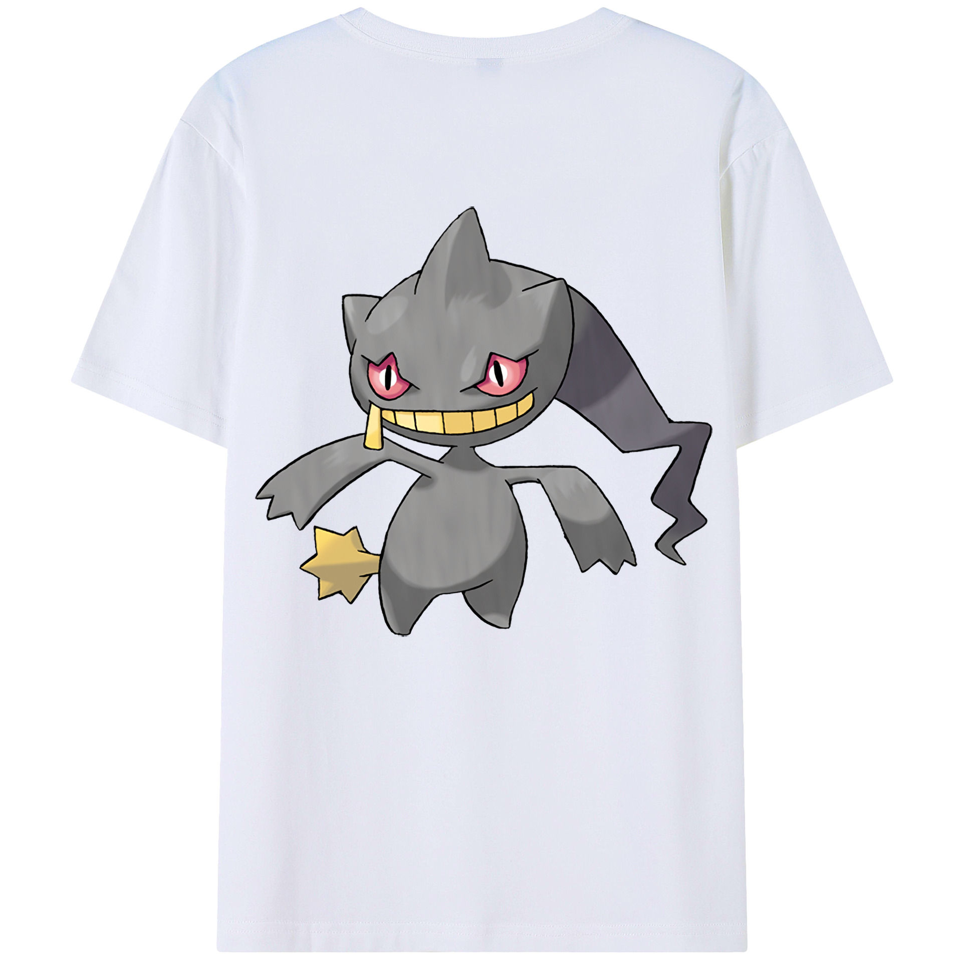 （画像用） ポケットモンスター Pokémon 綿100％ メンズ半袖Tシャツ（バックプリント） 通気性