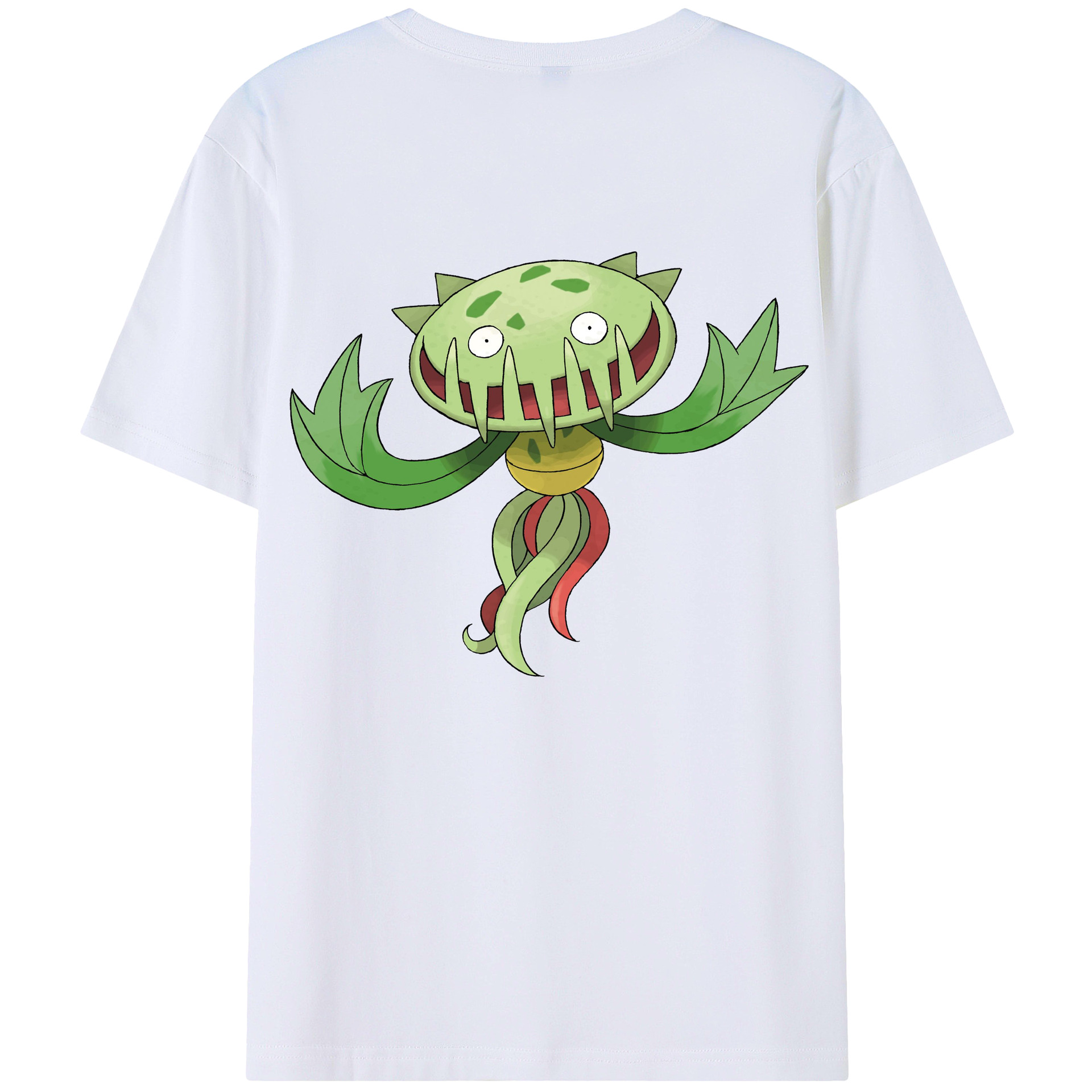 （画像用） ポケットモンスター Pokémon 綿100％ メンズ半袖Tシャツ（バックプリント） 通気性