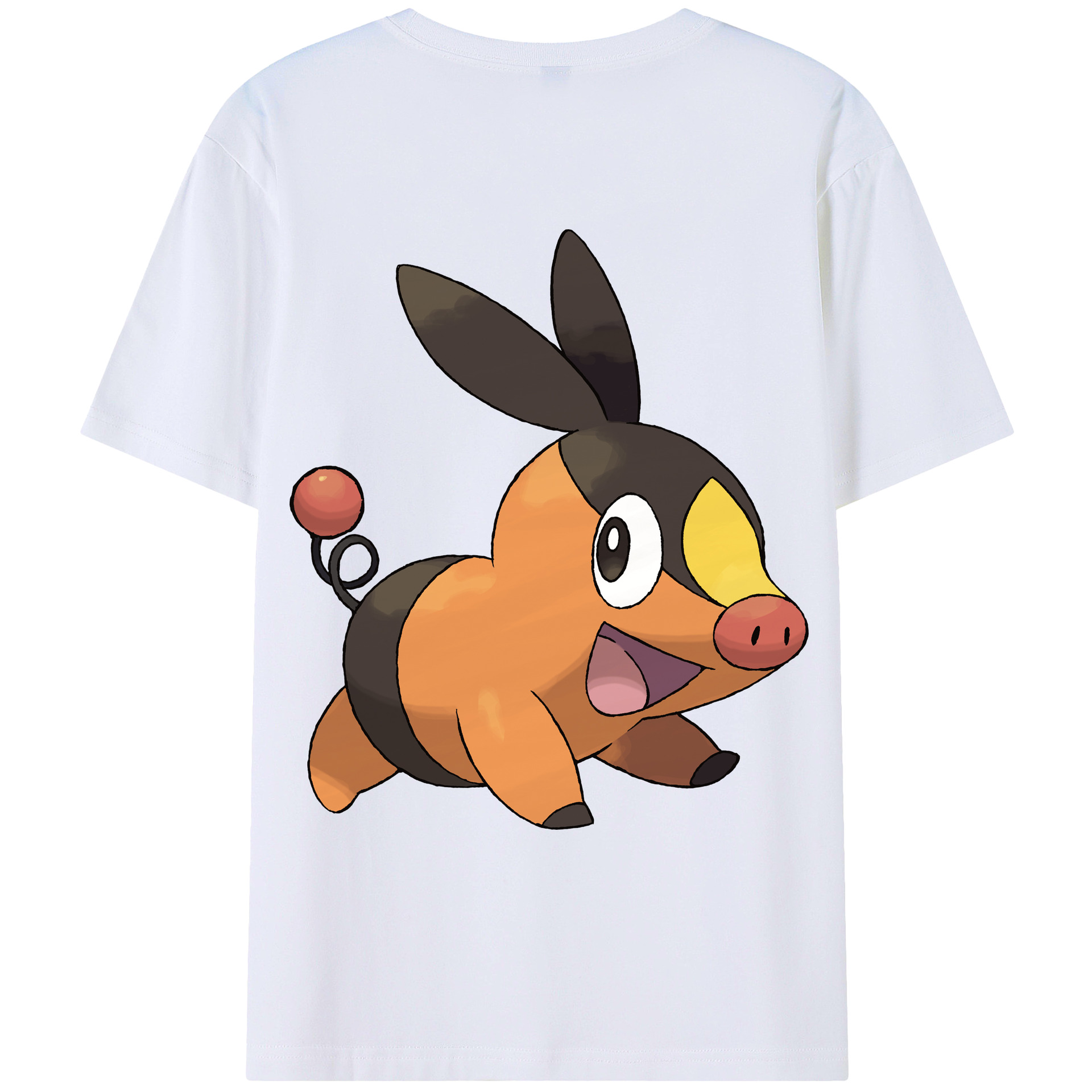 （画像用） ポケットモンスター Pokémon 綿100％ メンズ半袖Tシャツ（バックプリント） 通気性