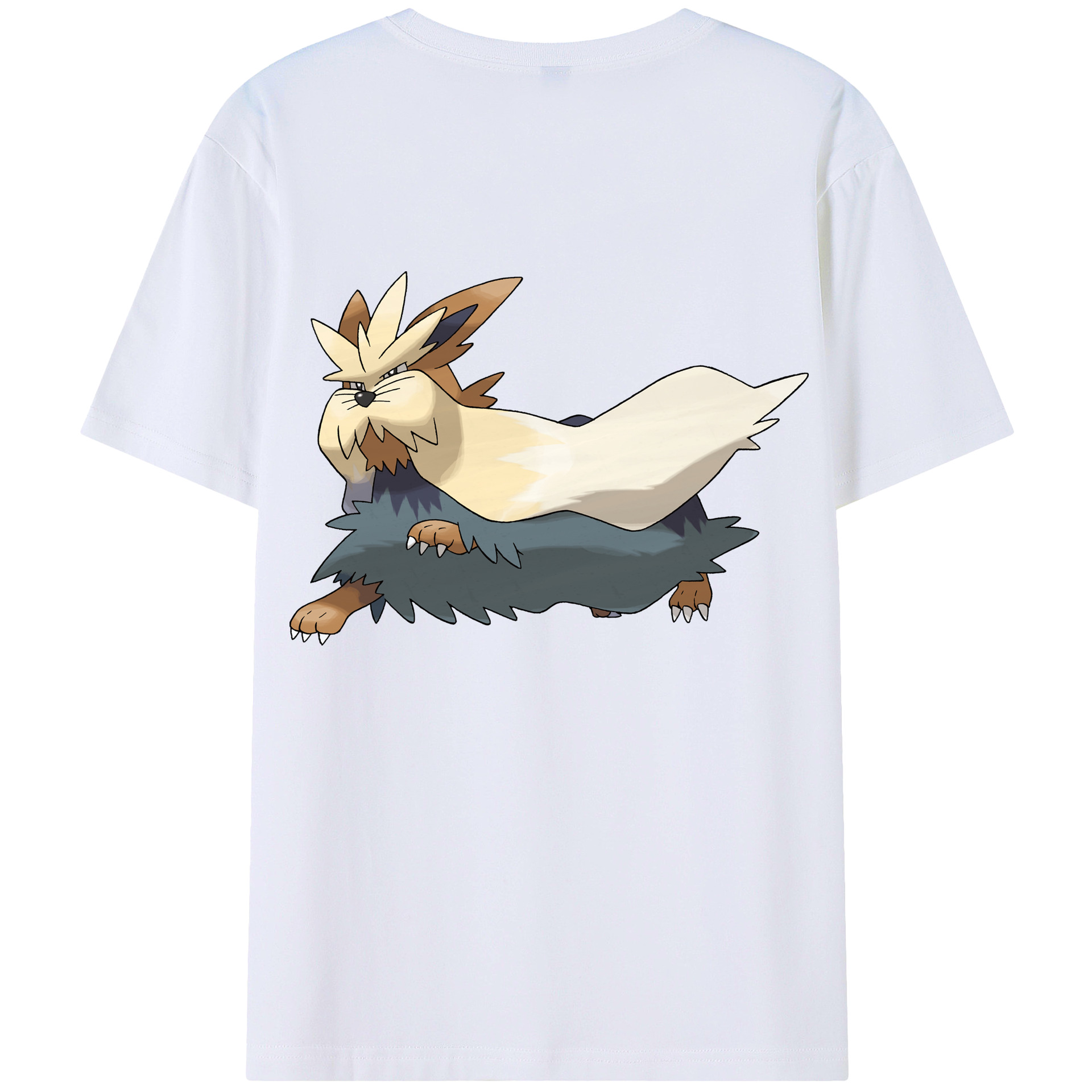 （画像用） ポケットモンスター Pokémon 綿100％ メンズ半袖Tシャツ（バックプリント） 通気性
