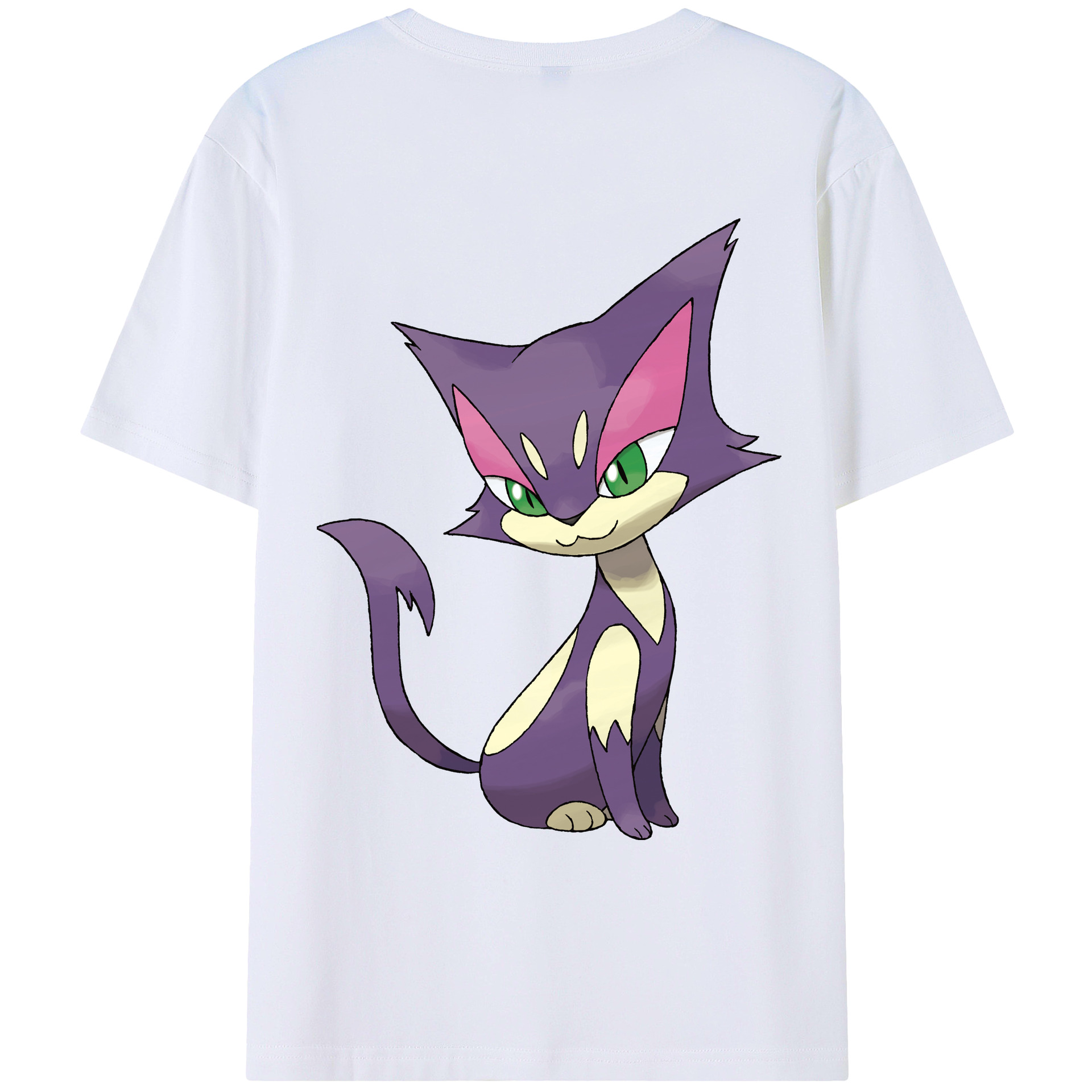（画像用） ポケットモンスター Pokémon 綿100％ メンズ半袖Tシャツ（バックプリント） 通気性